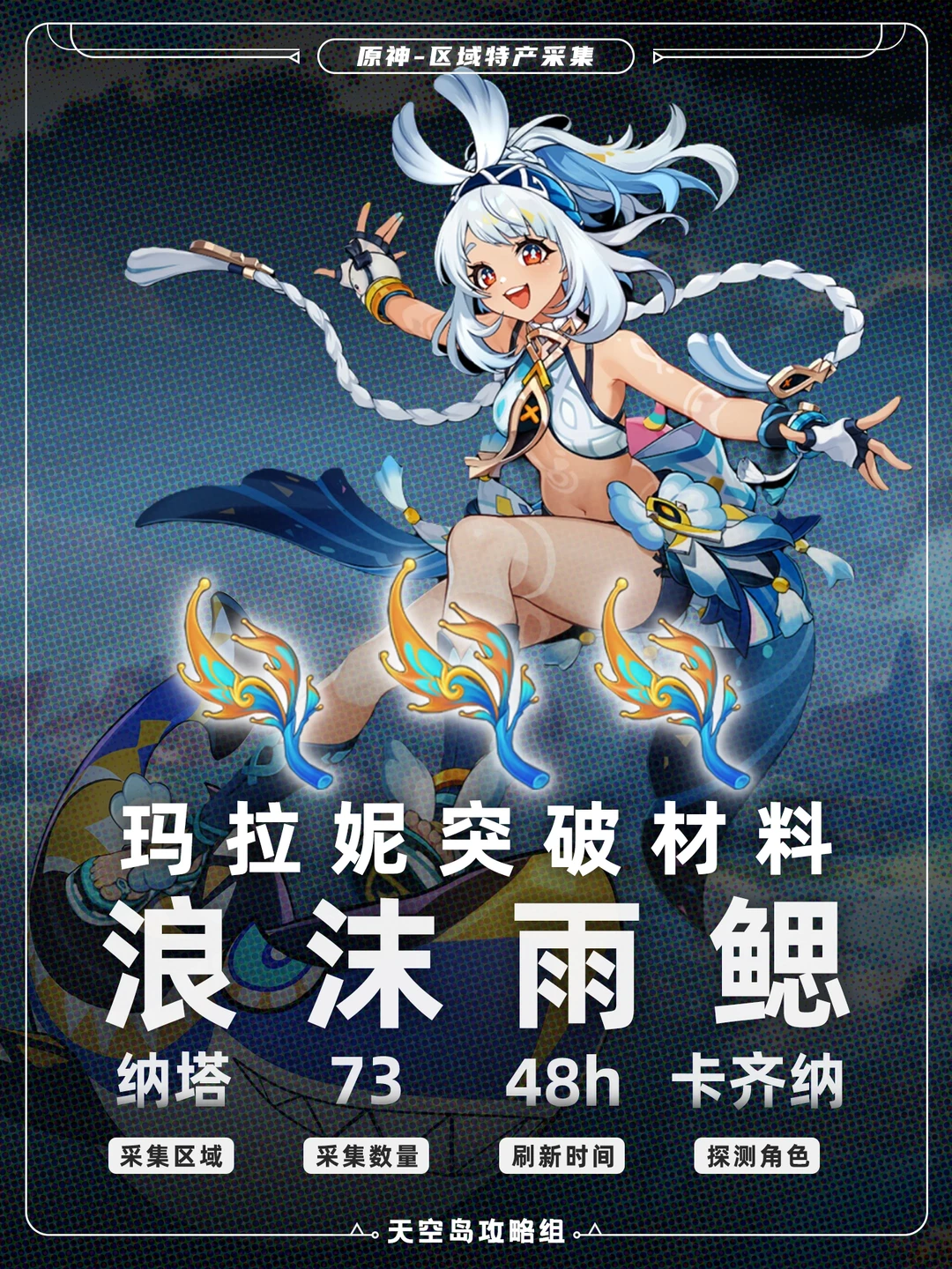 原神5.0版本玛拉妮🆙--浪沫雨鳃采集攻略