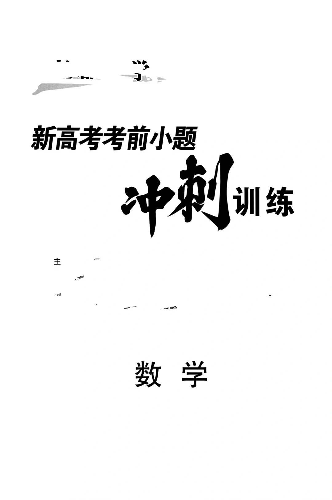 2026年高考数学冲刺训练
