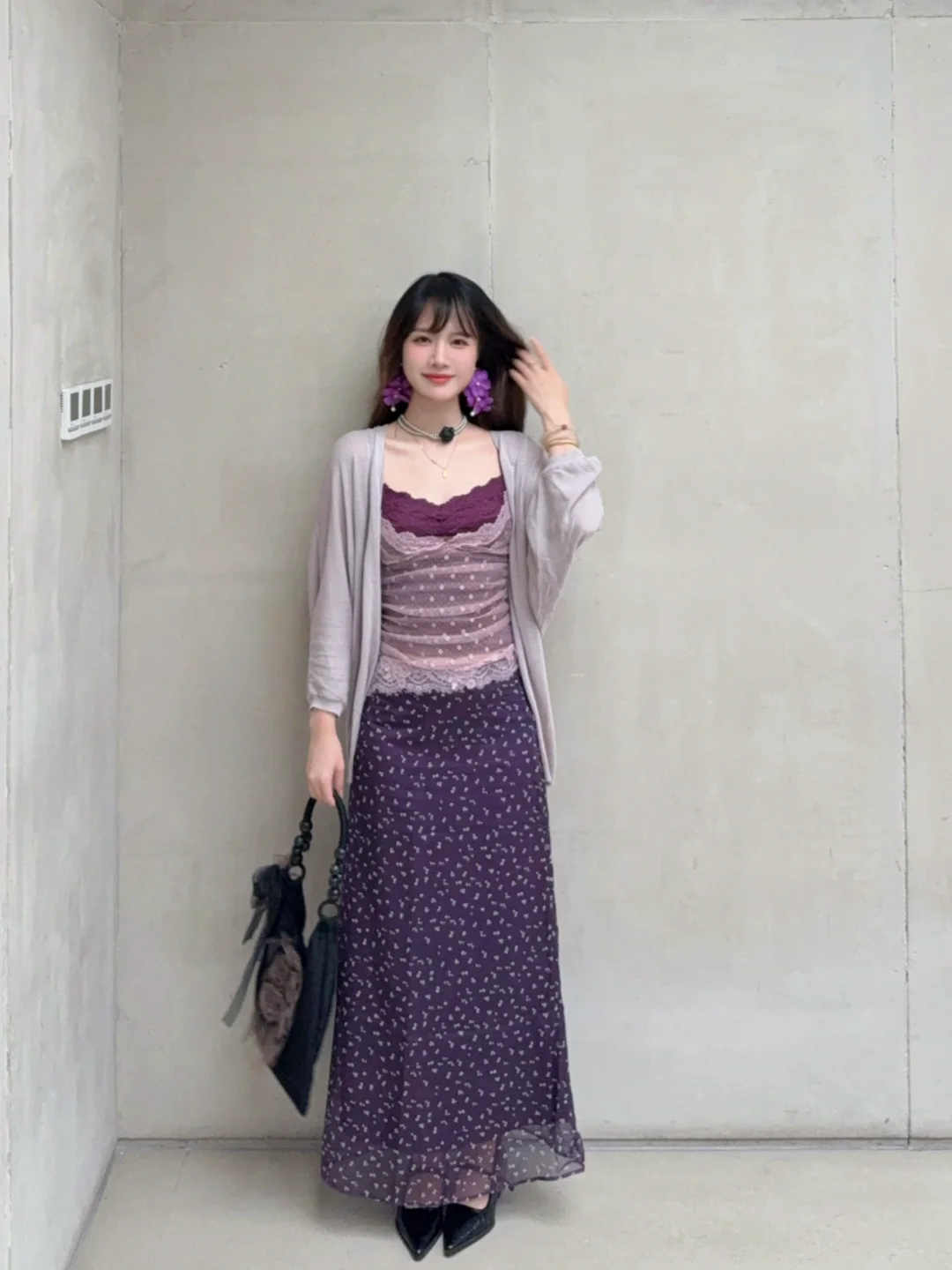 演唱会应援色穿搭：紫色💜