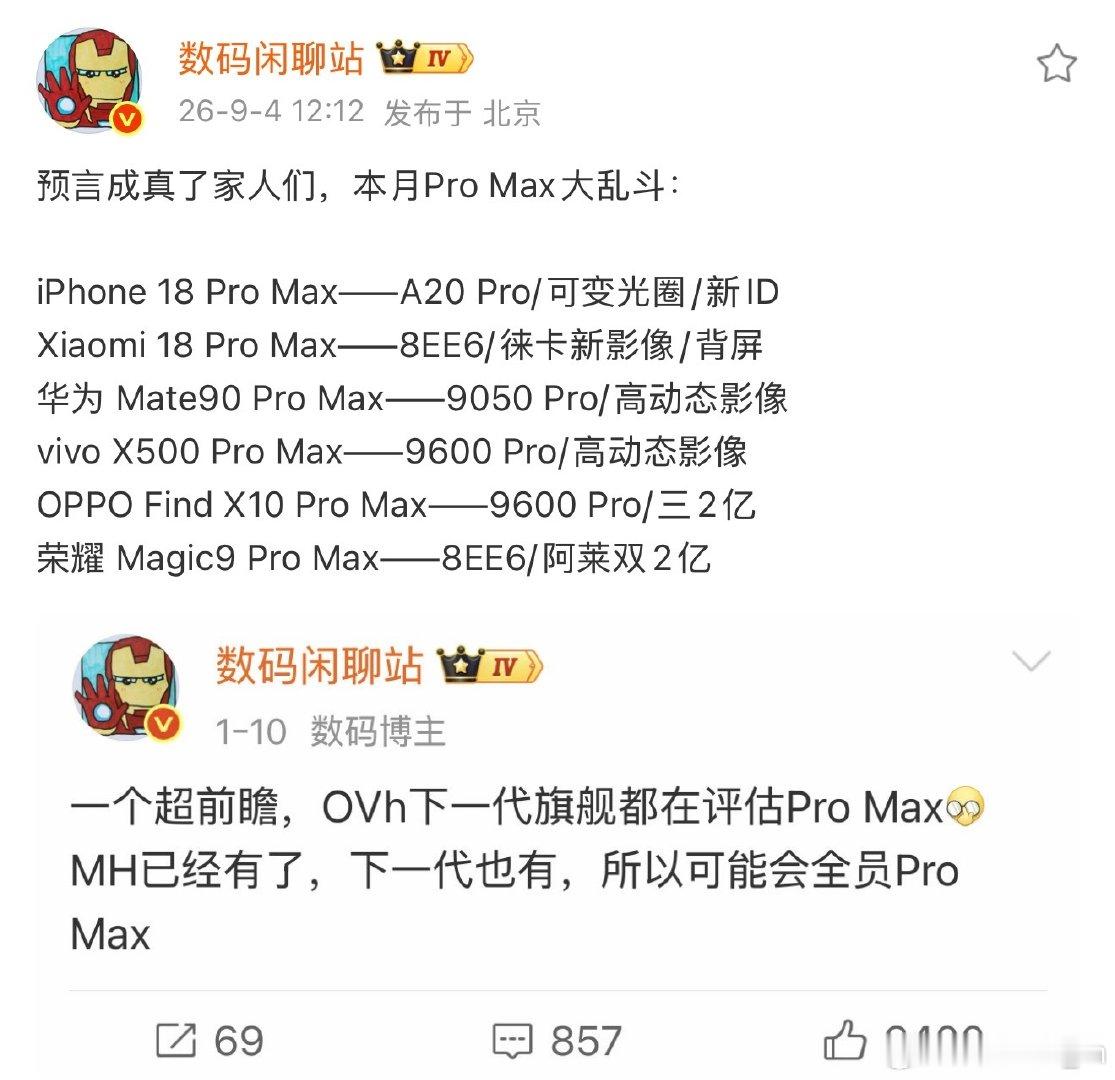苹果18肯定是卖的最好的，都不用质疑[怒]
我估计其次小米18，这个背屏实用性很高。 ​