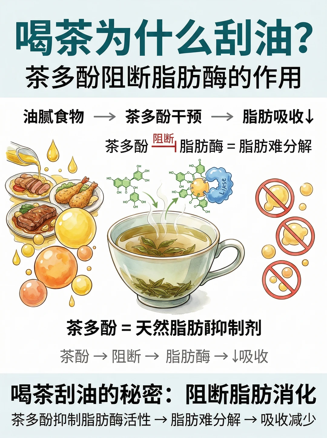 大餐救星！科学喝茶“刮油”解腻指南