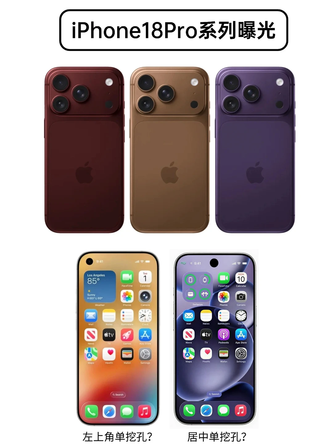 不是吧，iPhone18Pro这样子好像安卓...