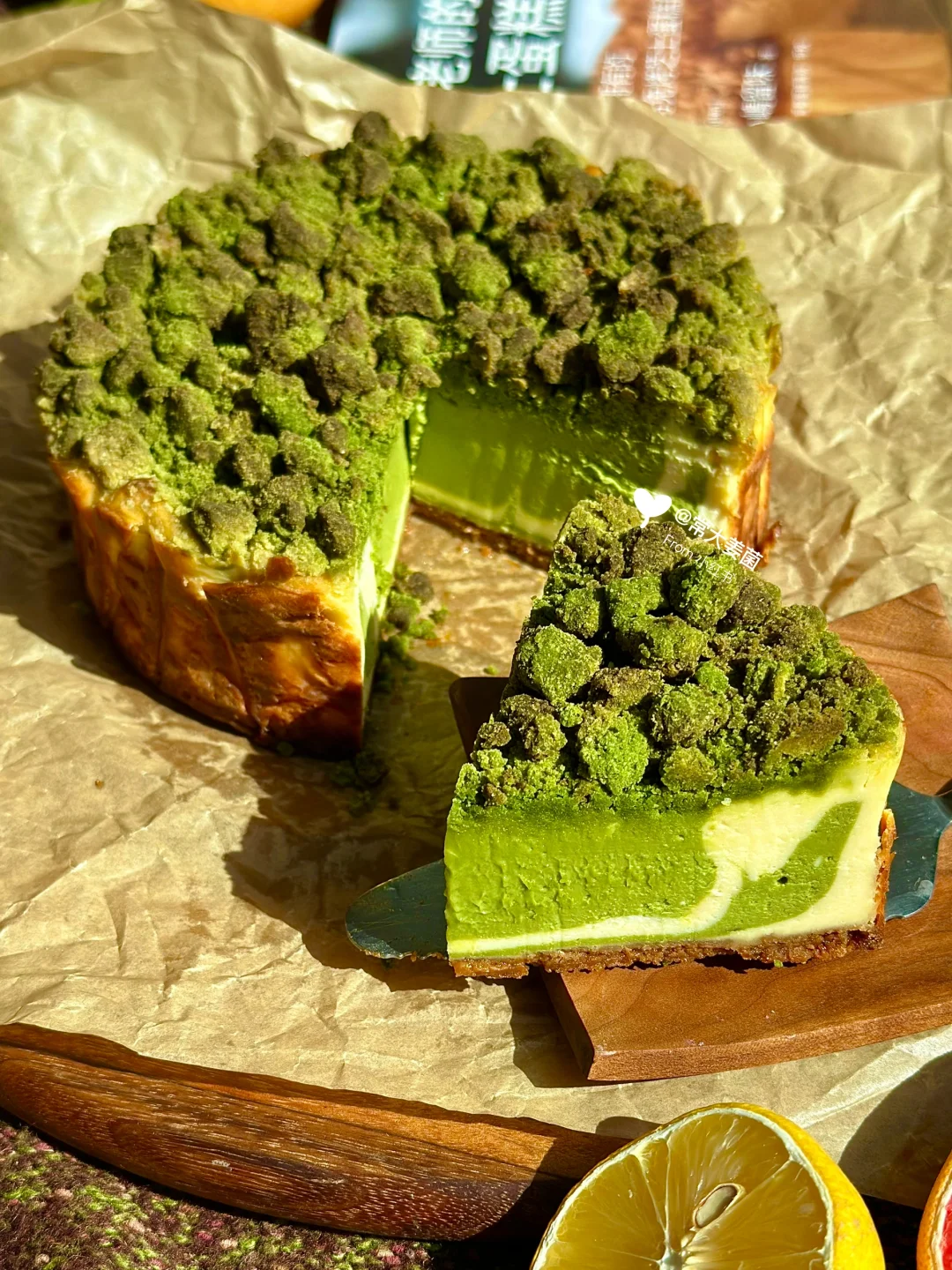 ins巨火🔥抹茶奶酥巴斯克🍵零失败爆好吃！