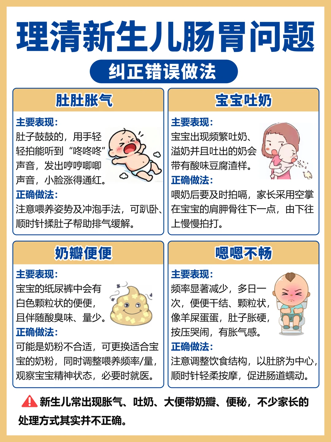 新生儿胀气怎么办？新手爸妈赶紧抄作业！