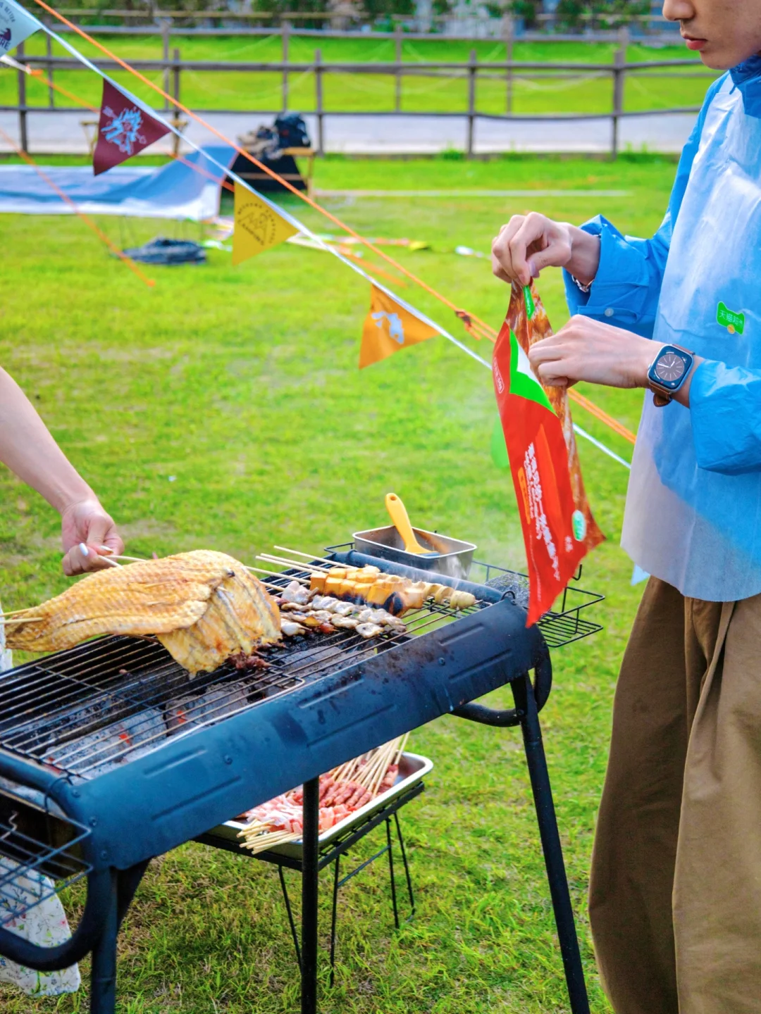 什么家庭条件啊！出去露营居然敢狂炫鳗鱼！