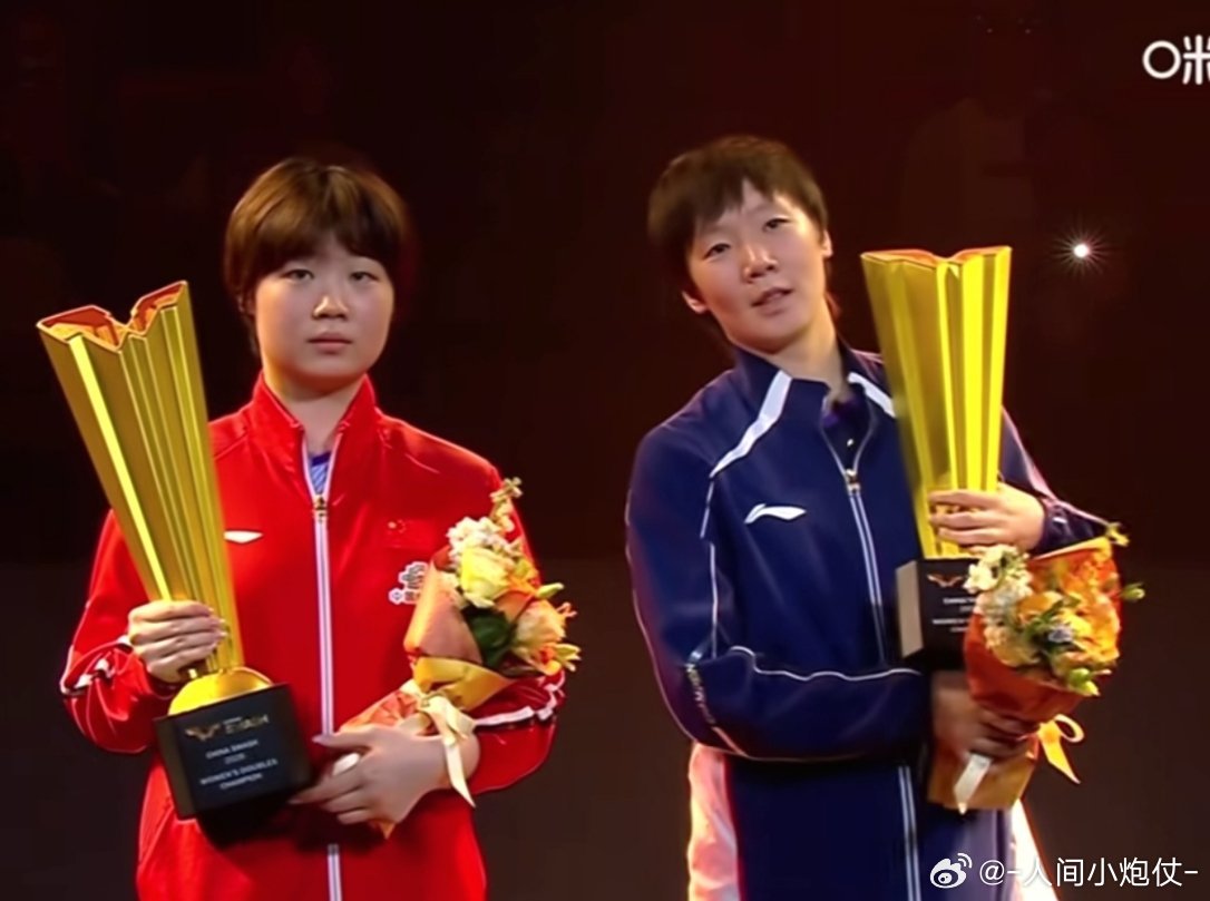 #中国队WTT中国大满贯首个冠军#
恭喜王曼昱和蒯曼，半个月内两次战胜张本美和和早田希娜组合，实现成功卫冕，这奖杯真的实至名归！

我看谁还说我们鳗鱼是团体林黛玉，单打鲁智深，明明每一次都拼尽全力为国争光[怒] ​