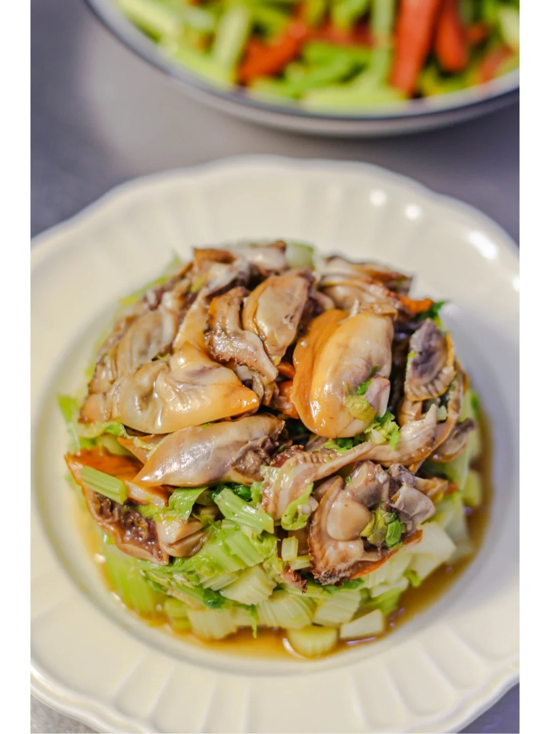 春日护肝减脂小凉菜｜毛蛤蜊拌西芹