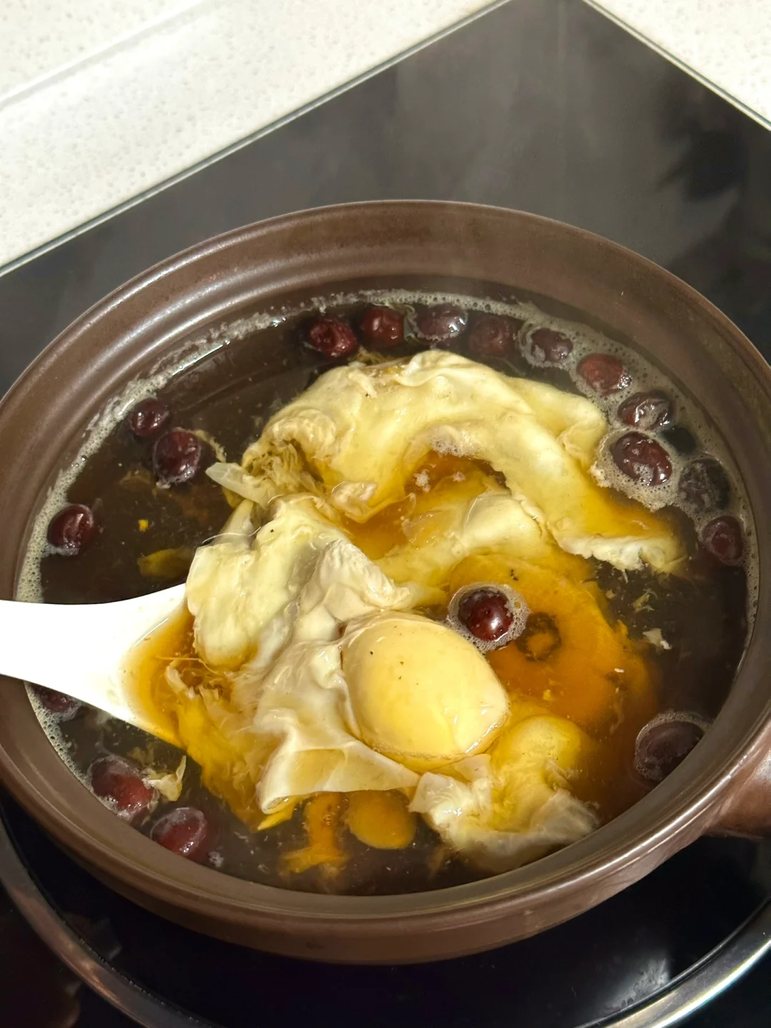 经期前后补气血汤/当归黄芪红糖荷包蛋汤