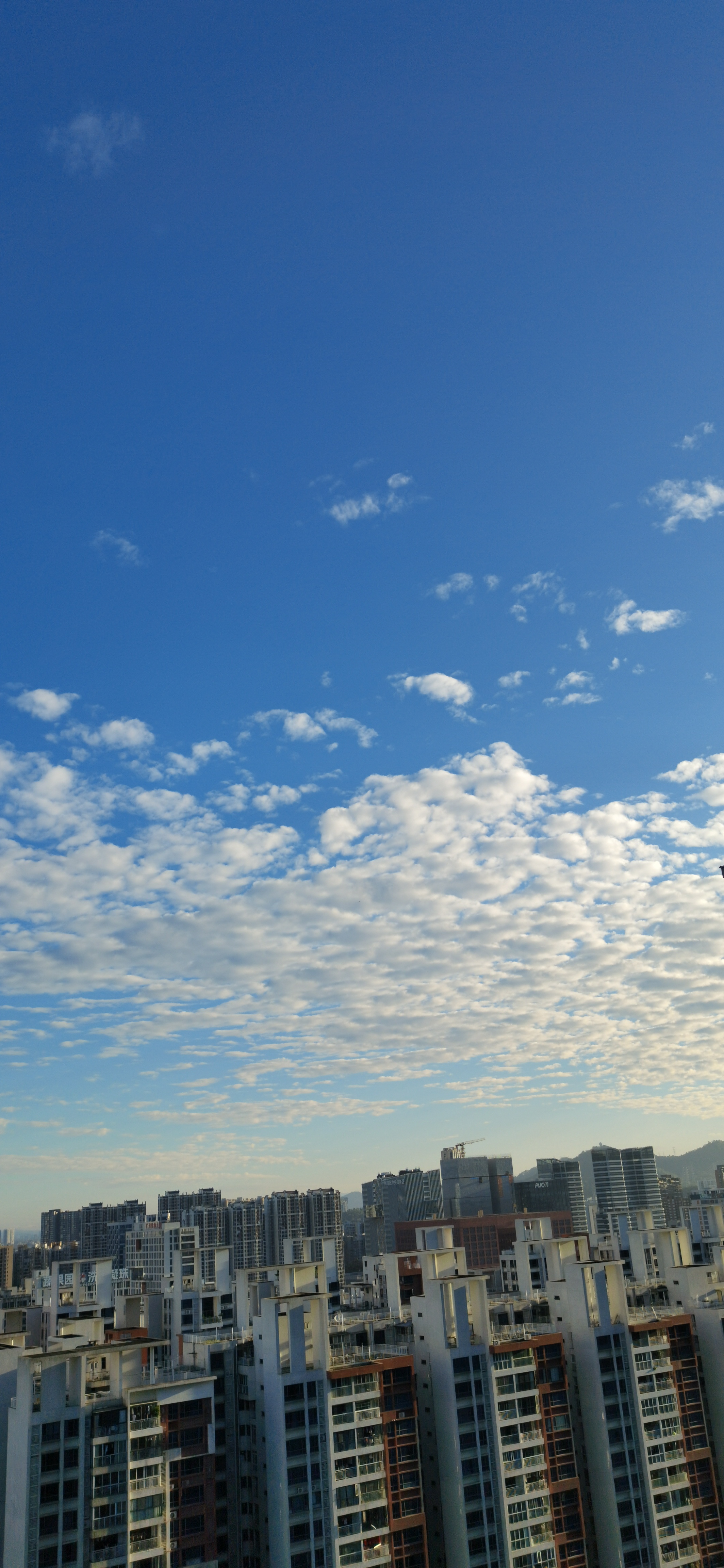 广州市白云区的蓝天白云，每天都有不一样的云彩