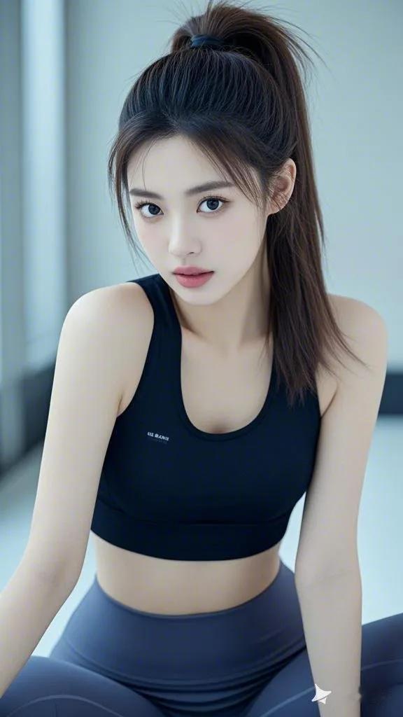 元气少女，健身日常，运动女孩，活力满满＃。🤓