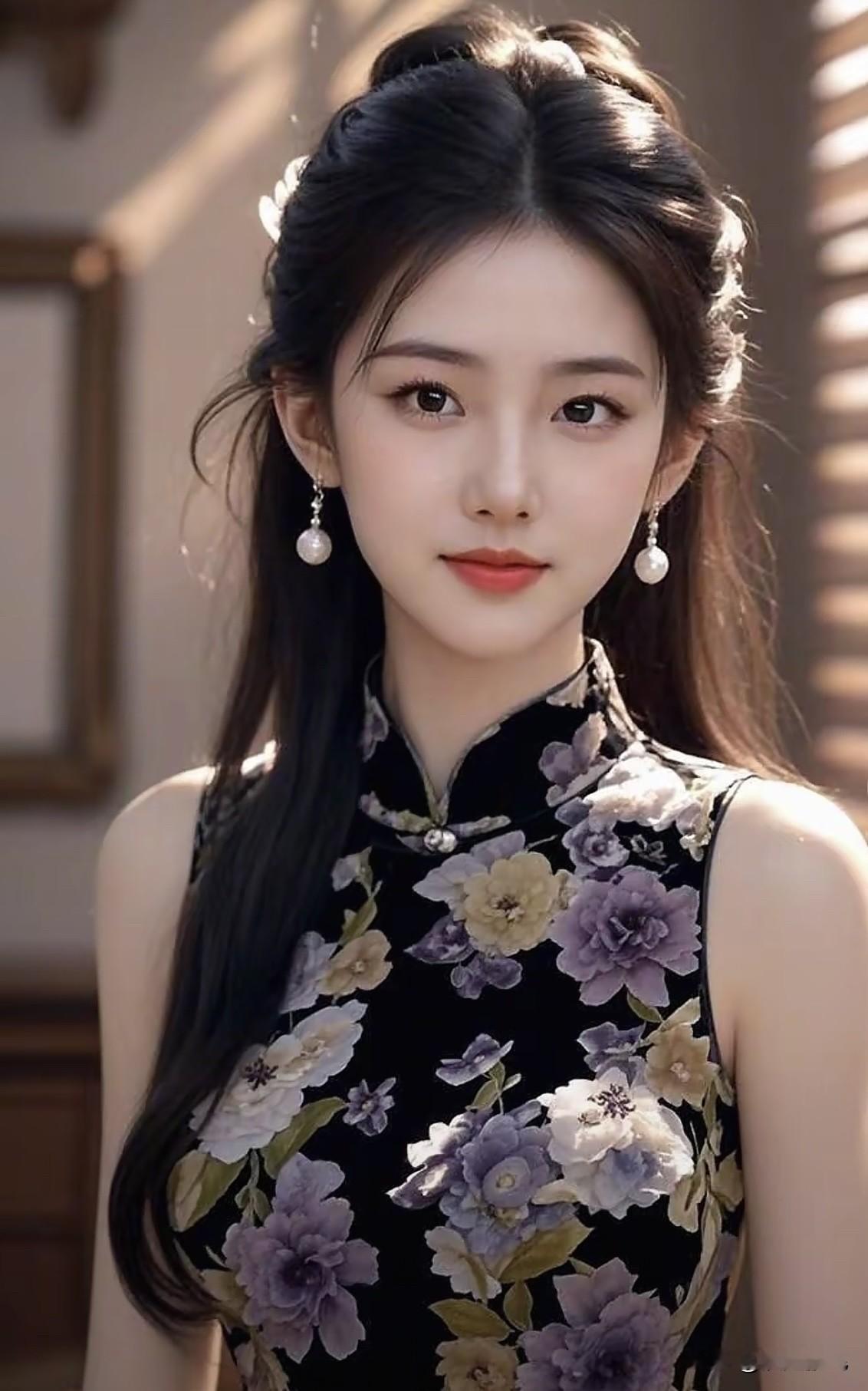 优雅旗袍少女，复古风韵，韵味十足