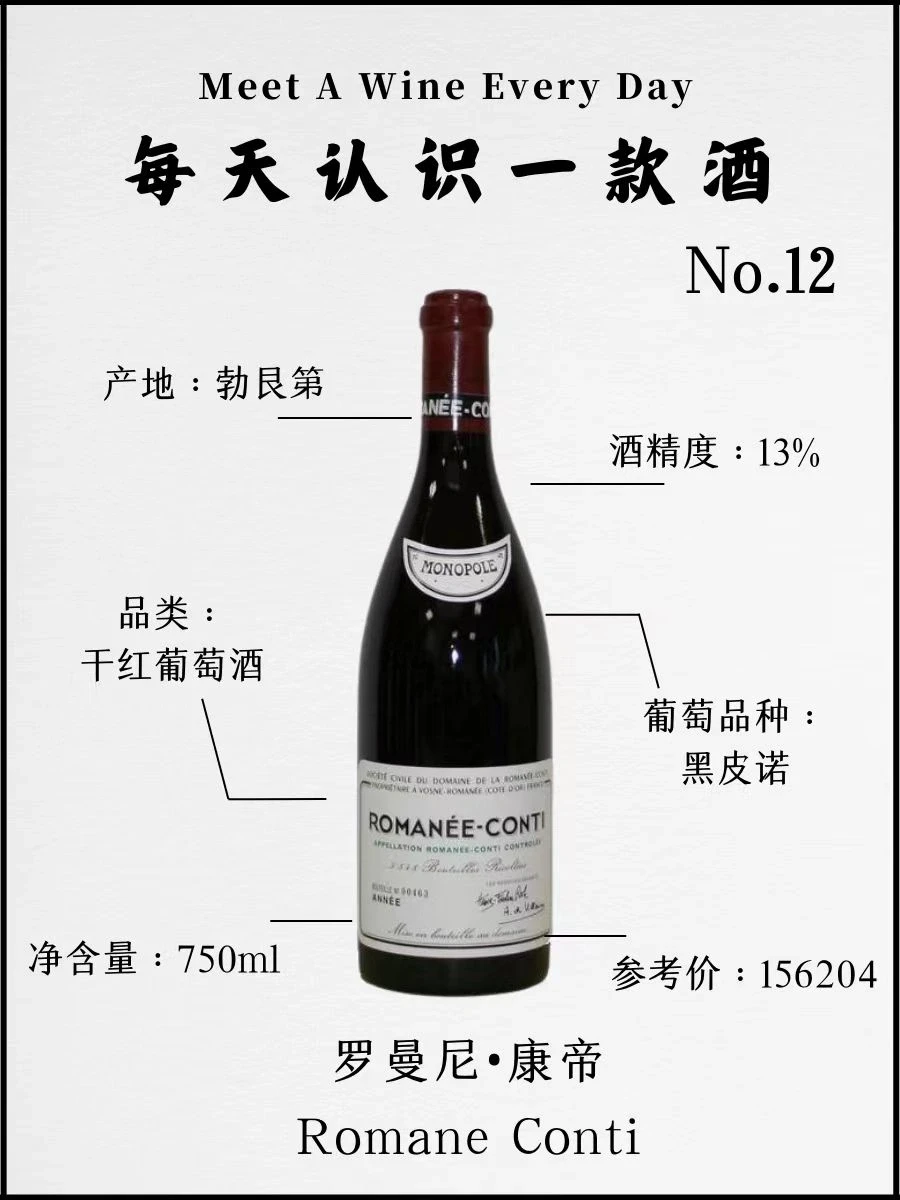 No.12每天认识一款酒 | 罗曼尼康帝