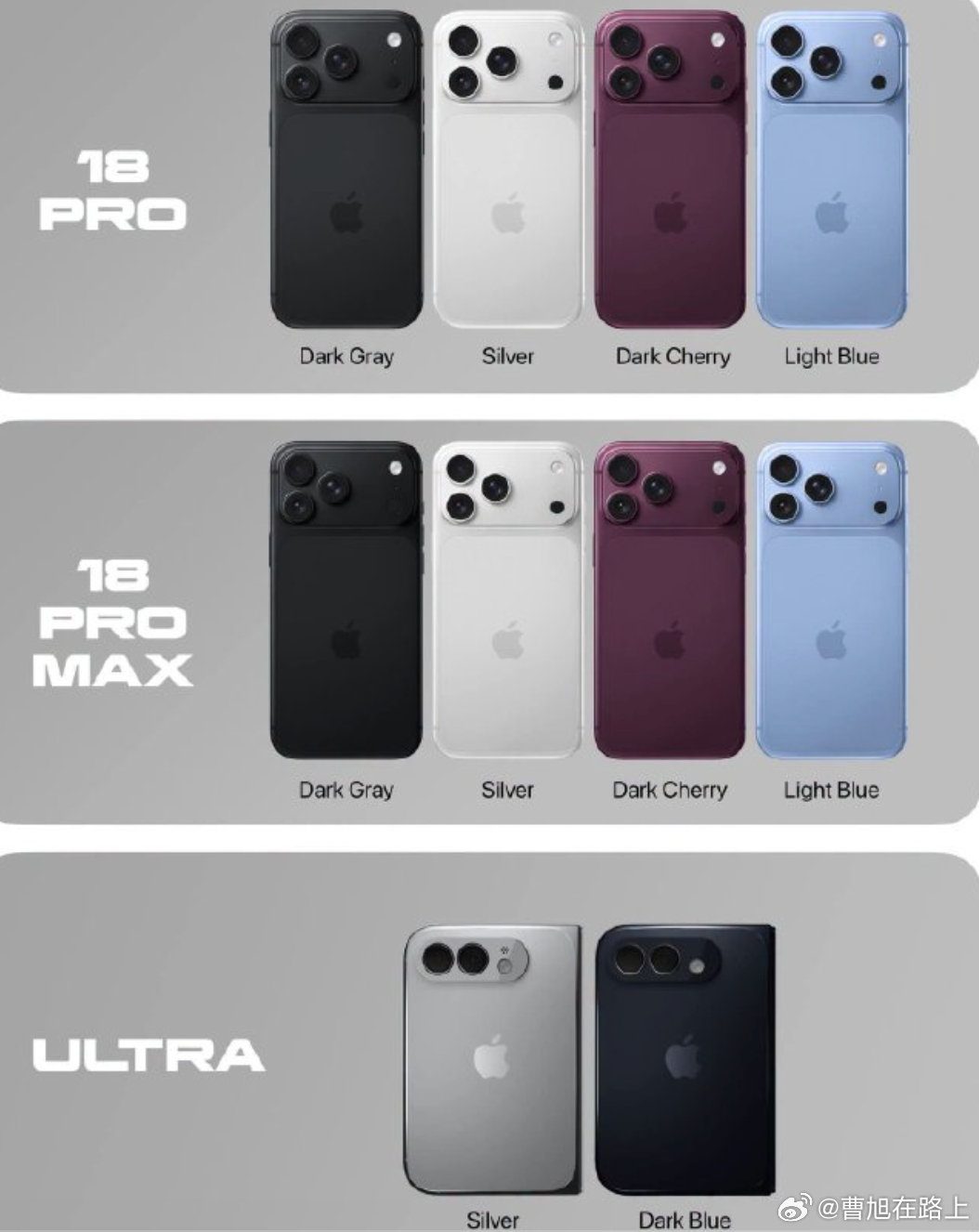 #iPhone18Pro售价曝光# 
iPhone18Pro售价曝光 如下：
256GB 💰9999
512GB 💰10999
1TB 💰12599
2TB 💰14999

iPhone 18 Pro Max：
256GB 💰10999
512GB 💰12999
1TB 💰15999
2TB 💰19999

iPhone Ultra（折叠屏）：
256GB 💰14999 ​