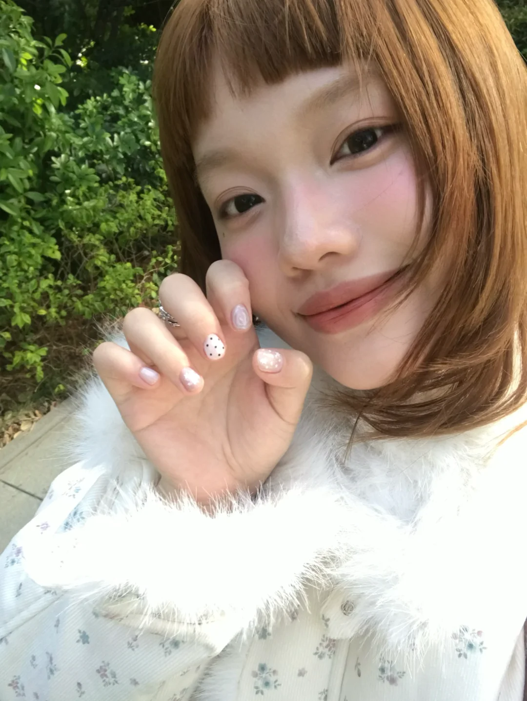 ﾟ⋆ share my new nail  ࣪ ⭒