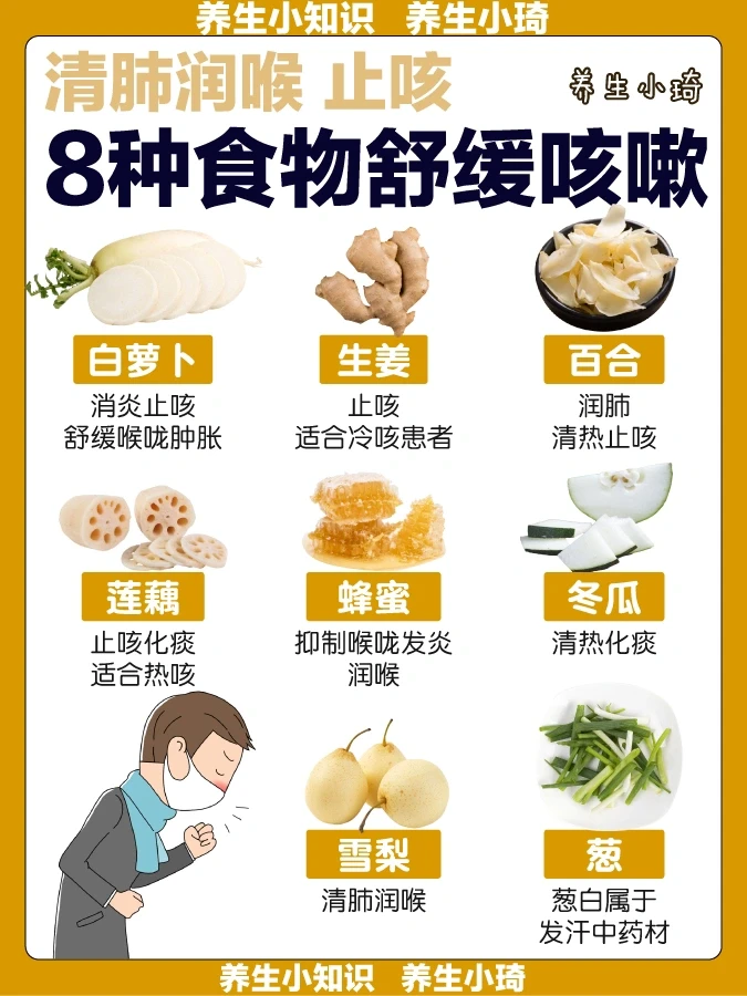 请大数据推给咳嗽一直不好的人｜8种食物止咳