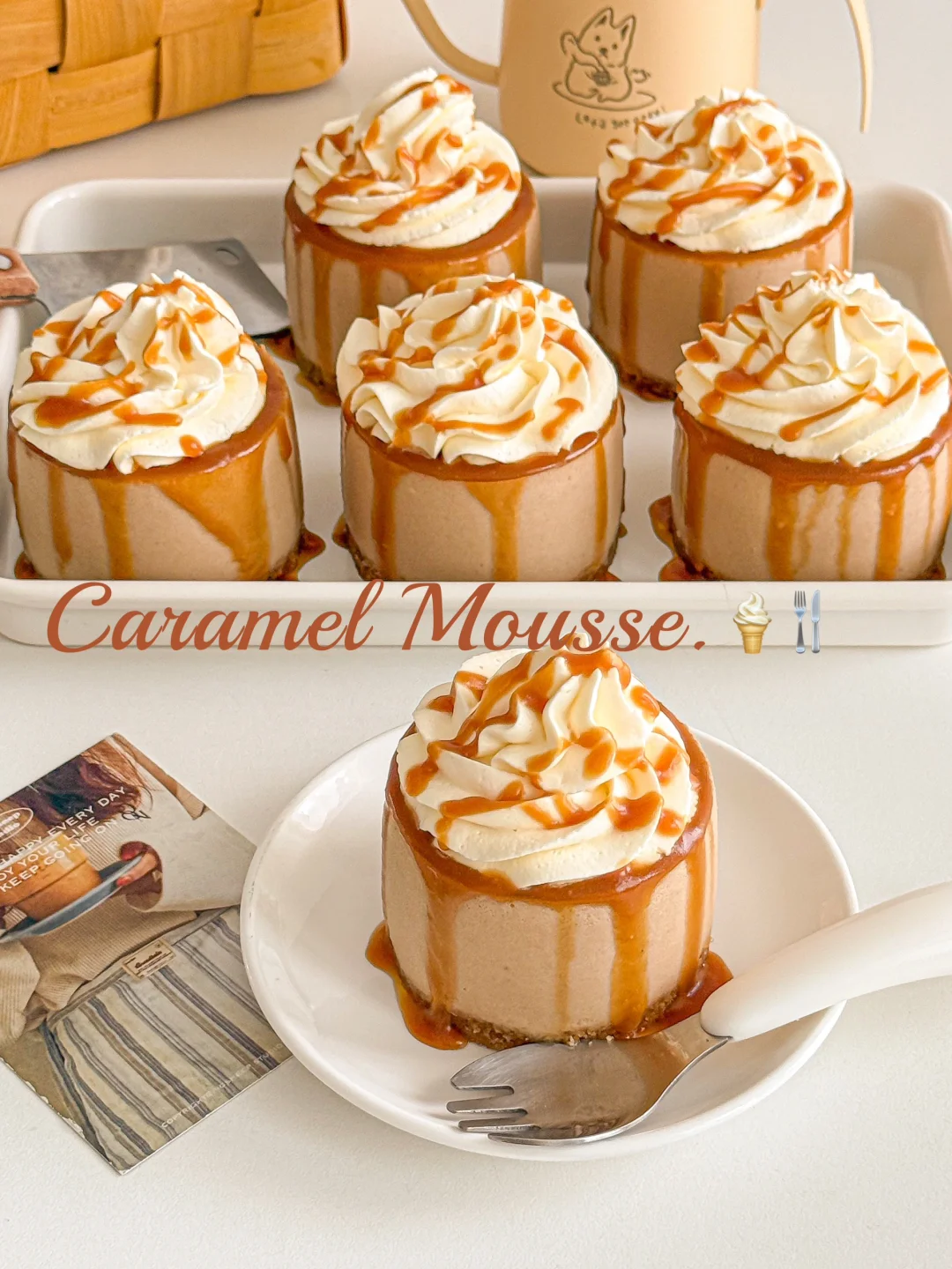 免烤箱✨焦糖芝士慕斯🤎好吃到想摆摊‼️