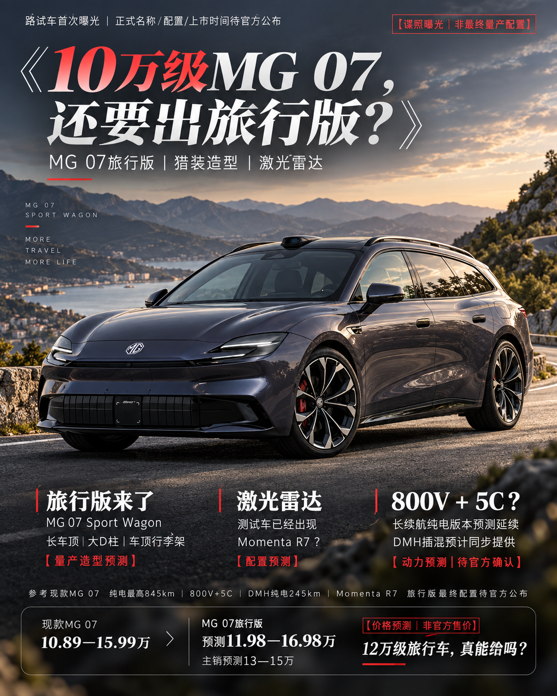 MG07旅行版曝光，12万级猎装车要来了