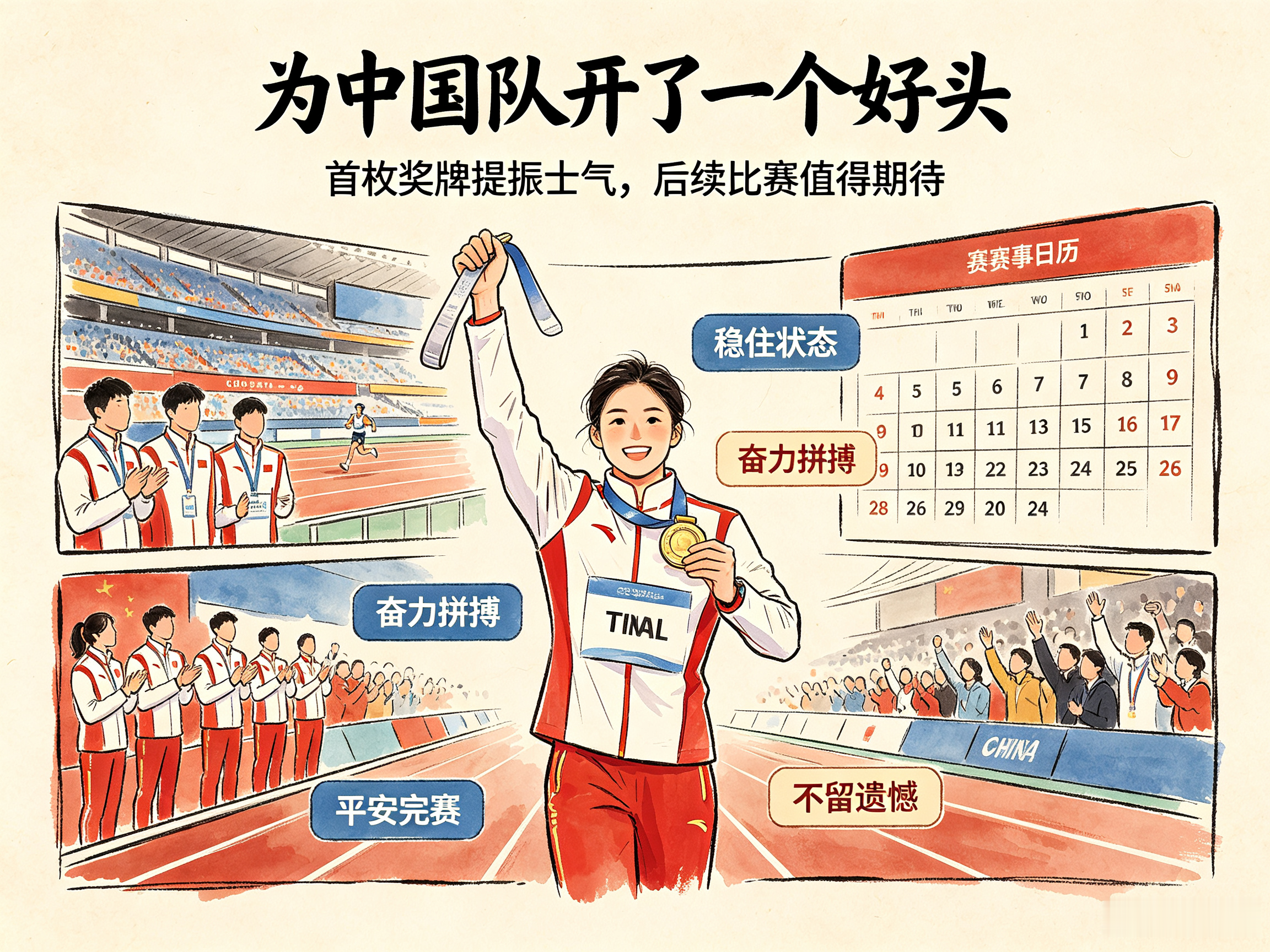 开门红！张玺瑞拿下名古屋亚运中国首枚奖牌。
名古屋亚运会铁人三项男子个人赛结束，选手张玺瑞奋力比拼，收获银牌，这也是本届亚运会中国代表团拿到的第一枚奖牌。铁人三项项目，要连续完成游泳，骑行和跑步，整个赛程中间没有长时间休息，对选手的体能，耐力还有意志力都是极大考验。很多观众平时很少关注这个项目，铁人