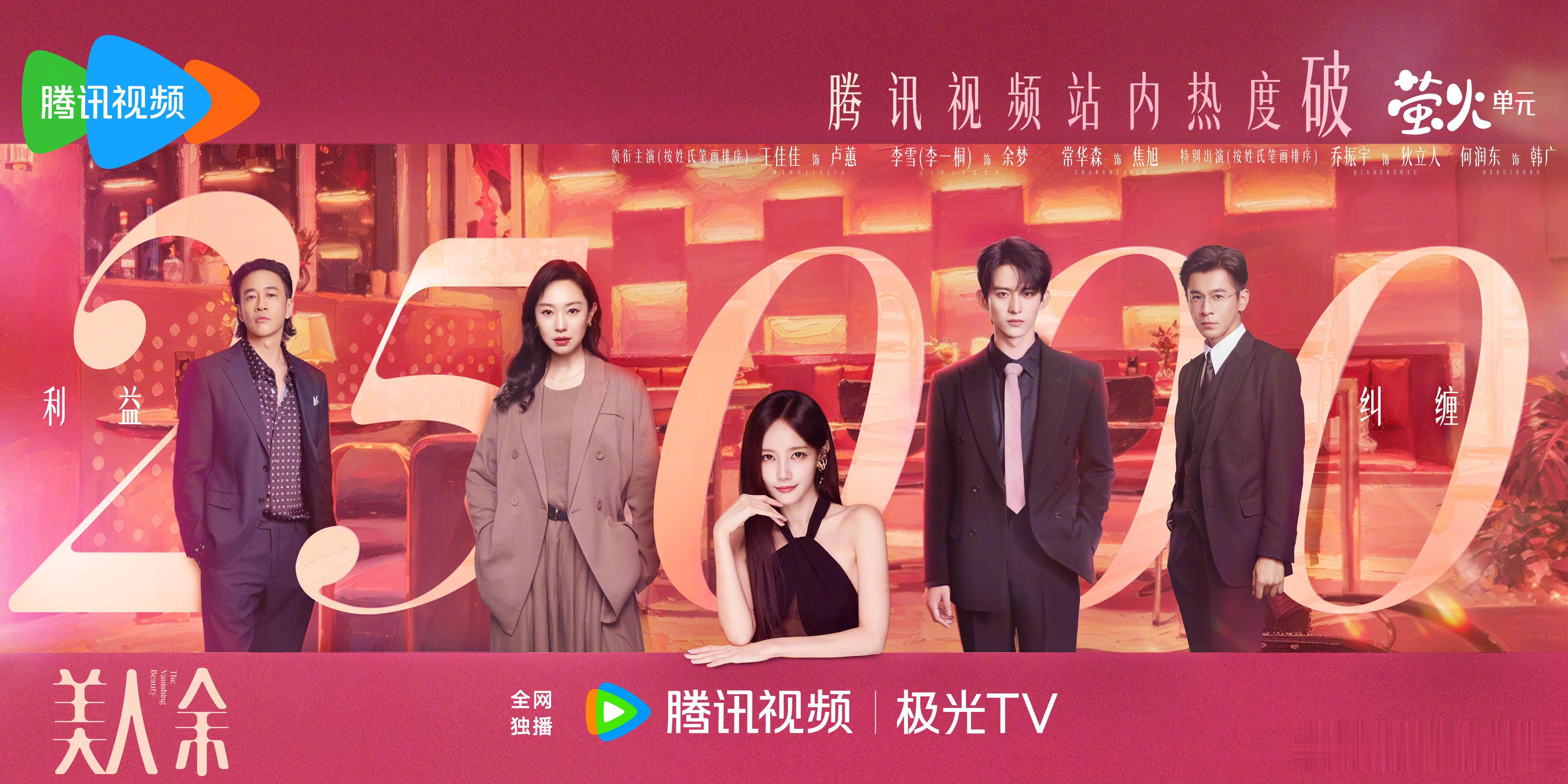 叮～恭喜#美人余腾讯站内热度值破25000# ！🐧追#美人余# 的日常be like：上一秒“捋明白了”，下一秒“还有反转？！”余梦各有各的招，谁也不按常理出牌！感谢大家持续加热，后面的剧情还有多少惊喜？继续锁定 ​