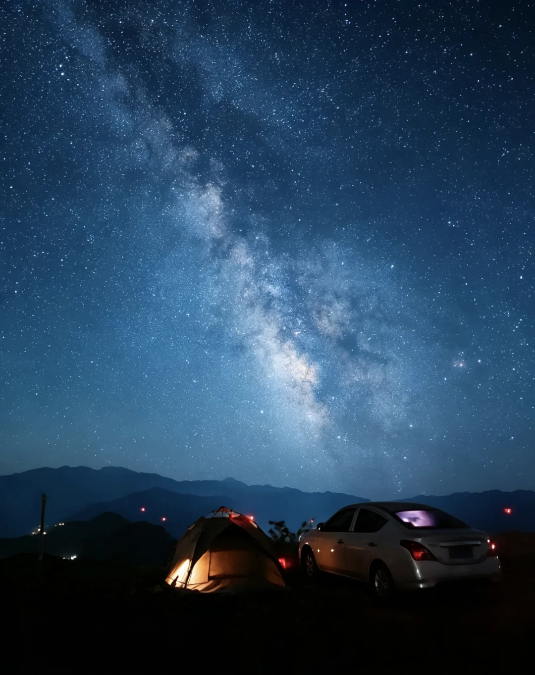 听说你睡不着，上山看星空吧