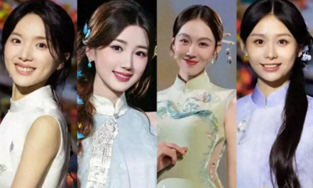 央视秋晚四美出圈，网友自发封的，别说晚会的老观众没想到了，连我这个只在年三十看晚会的人都没想到，2026年央视中秋晚会最先出圈的，居然是四位女演员的国风造型。
这届秋晚落地安徽淮南，以宣纸非遗为创作基底，融进淮河文化和《淮南子》典故，三十多位艺人同台。王晓慧、李思潼、毛晓彤、姜妍被网友自发评为本届四