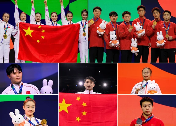 2026体操世锦赛：中国队3金2银2铜收官