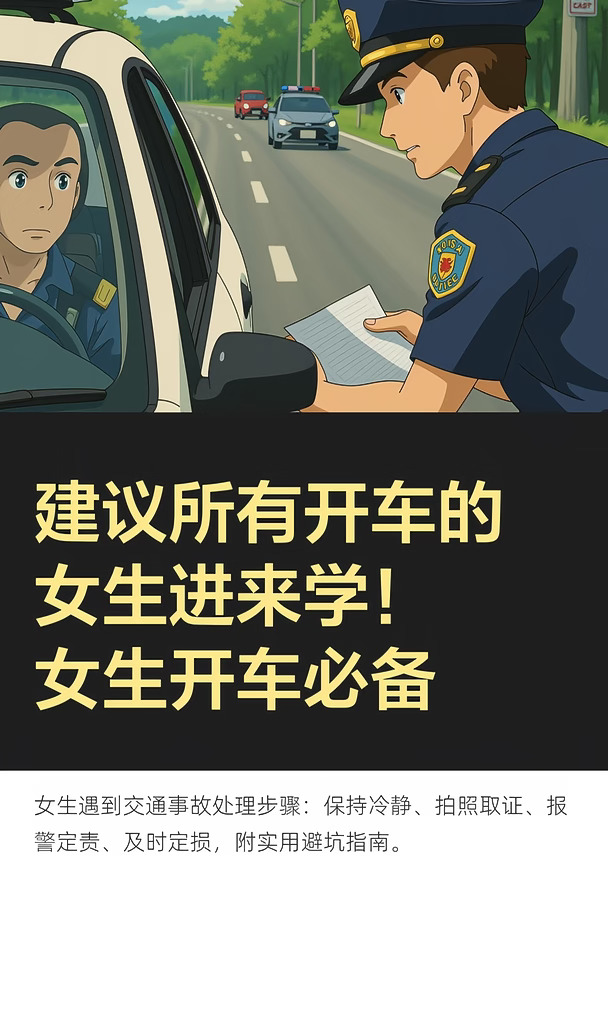 建议所有开车的女生进来学！女生开车必备