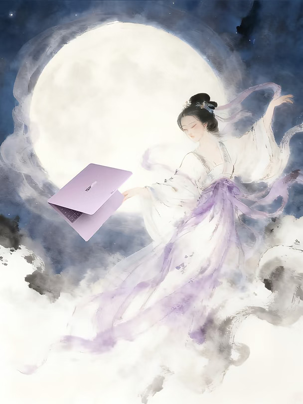 离中秋还有6天，我先见到嫦娥了