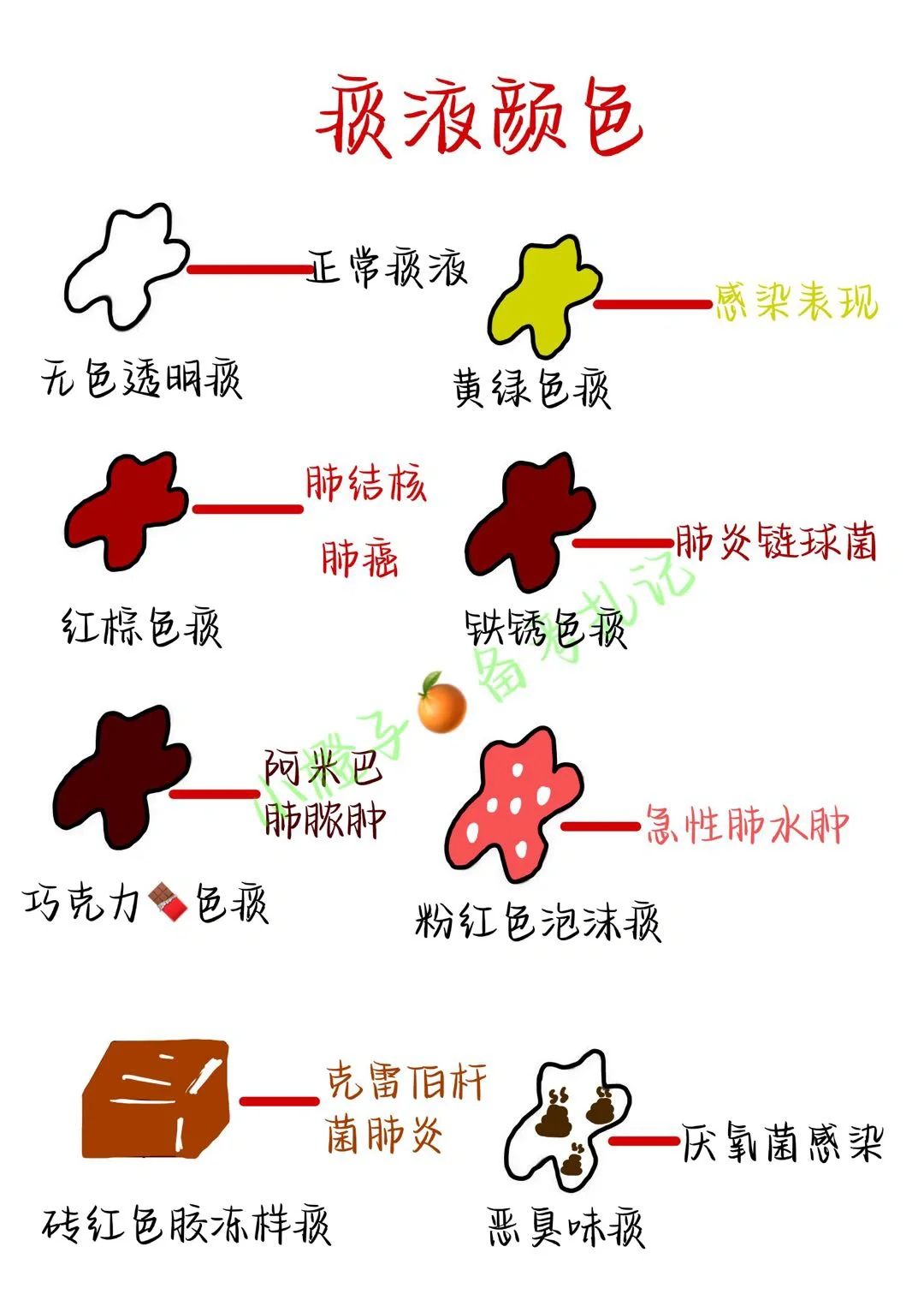 📖护师笔记｜五颜六色的痰液🧐