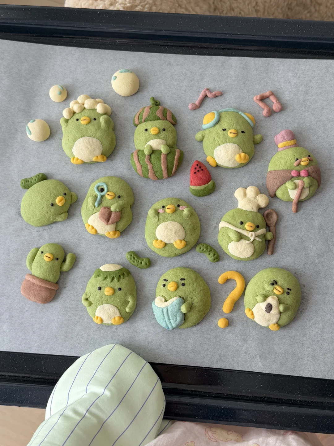 💚 (〃• ө •〃)💚绿鹅曲奇小饼干🍪～