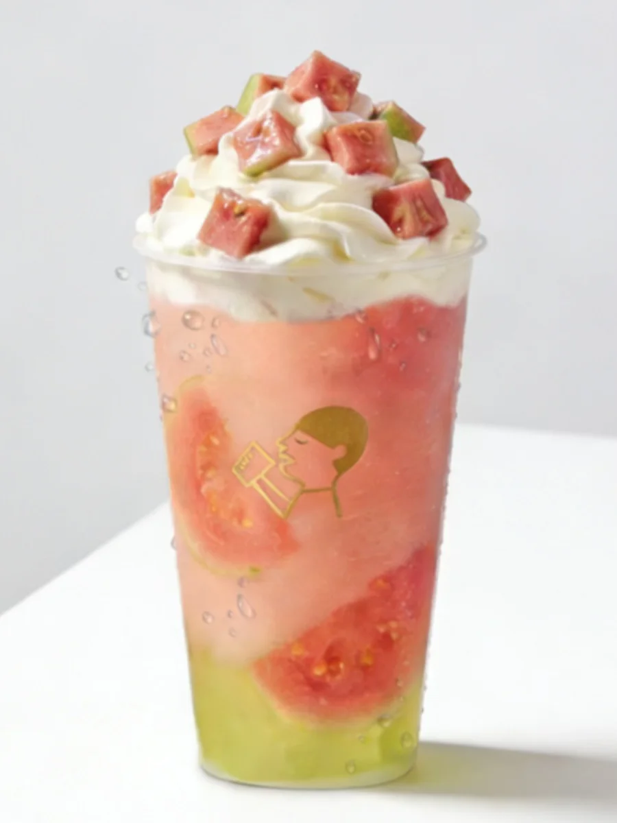 喜茶新品！！是芭乐啊🍎！！！！！