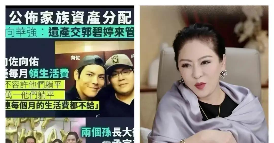 向华强和向太拼了大半辈子攒下的巨额家产，最后防的竟然是亲儿子向佐。以前总有人嘲讽郭碧婷嫁进豪门是当“生育机器”，可仔细看清这背后的信托架构才发现，真正被防着、拿不到财政大权的其实是向佐

向太在访谈里说得很直白，家里的信托基金跟向佐没直接关系，他只能按月领点基本工资，表现好了才有奖金。最绝的是，一旦