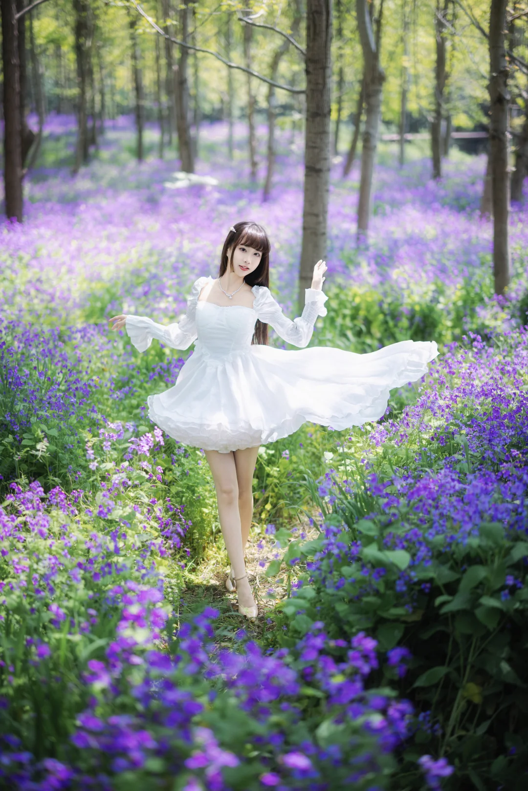 把春天藏进紫色花海里🟣