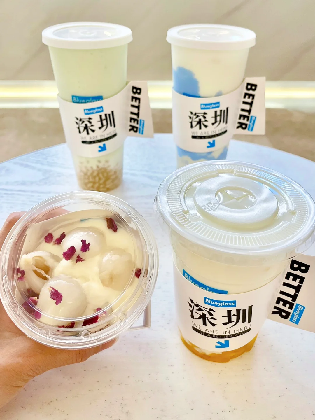 好喝到来了四杯‼️我的梦中酸奶来深圳了