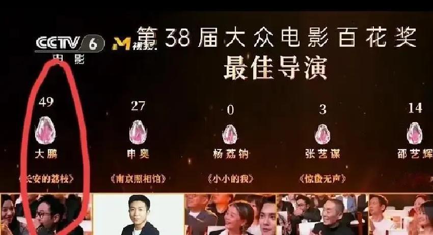百花奖提名名单，其他导演都写本名，只有大鹏标着“大鹏”两个字，没一个人说他违规。

名单公开那天，大鹏的艺名就那么明晃晃挂在上面。评论区翻了三页，没一个人提这事。大家只关心谁提名了，谁落选了，没人关心大鹏用的是艺名。

前半个月，情况不是这样。网剧官方发演员表，把老戏骨用了几十年的艺名改成括号备注。
