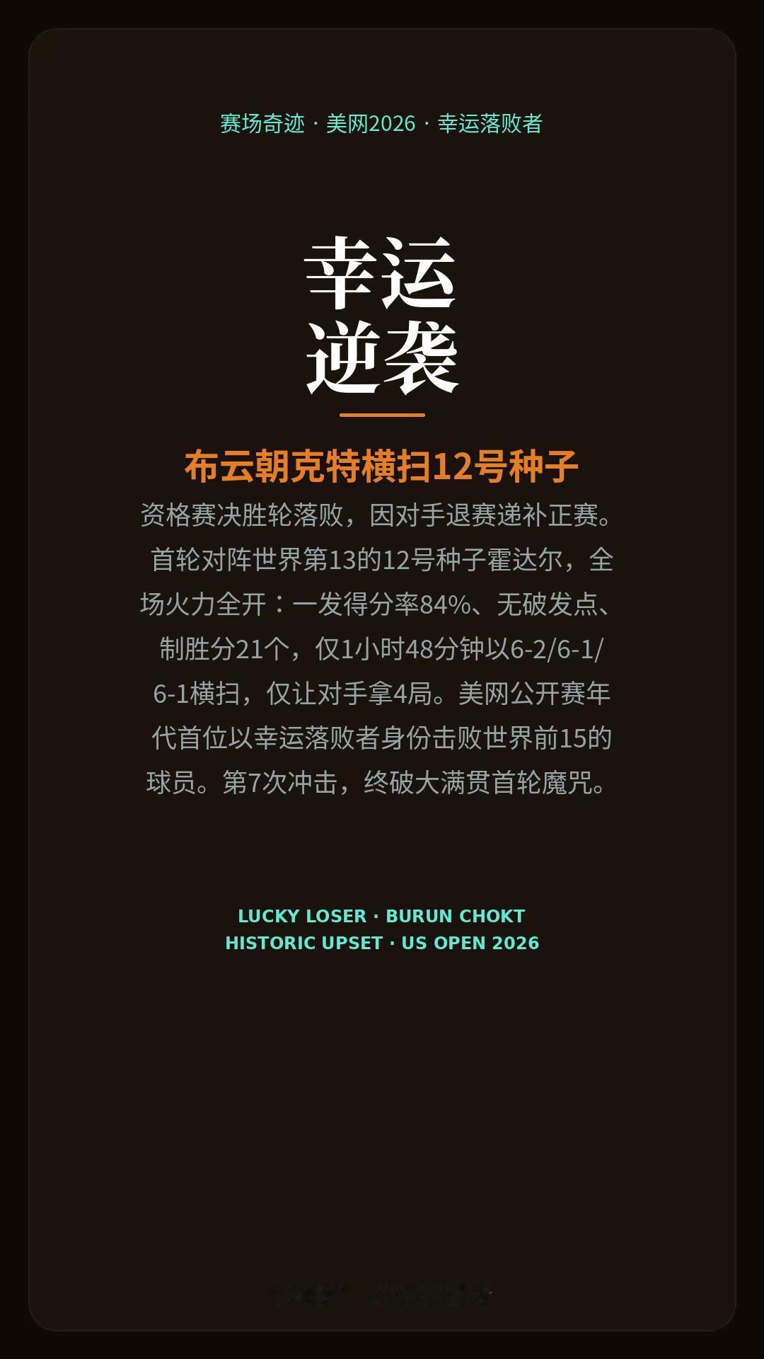 美网郑钦文虽败犹荣布云朝克特