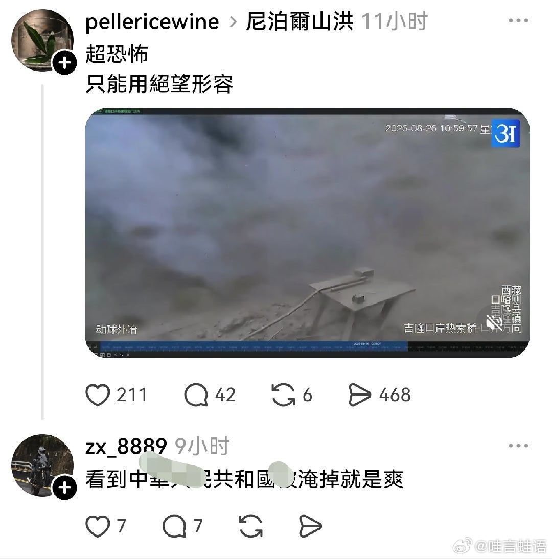#核武器怎样才算够用##泥石流# ​