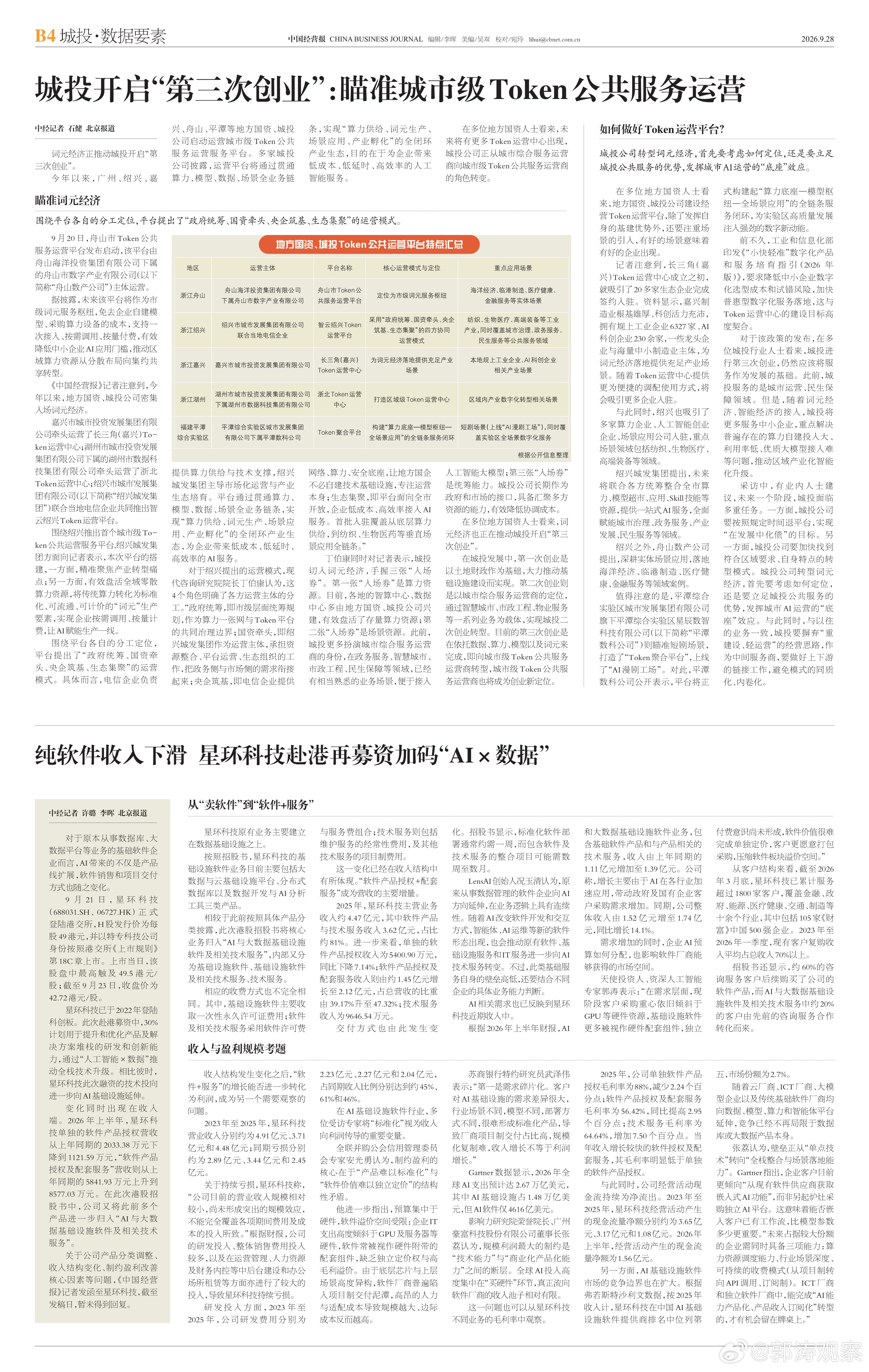 #郭涛观察# 天使投资人、资深人工智能专家郭涛表示：“在需求层面，现阶段客户采购重心依旧倾斜于GPU等硬件资源，基础设施软件更多被视作硬件配套组件，独立付费意识尚未形成，软件价值很难完成单独定价，客户更愿意打包采购，压缩软件板块溢价空间。”更多内容详见：纯软件收入下滑 星环科技赴港再募 ​
