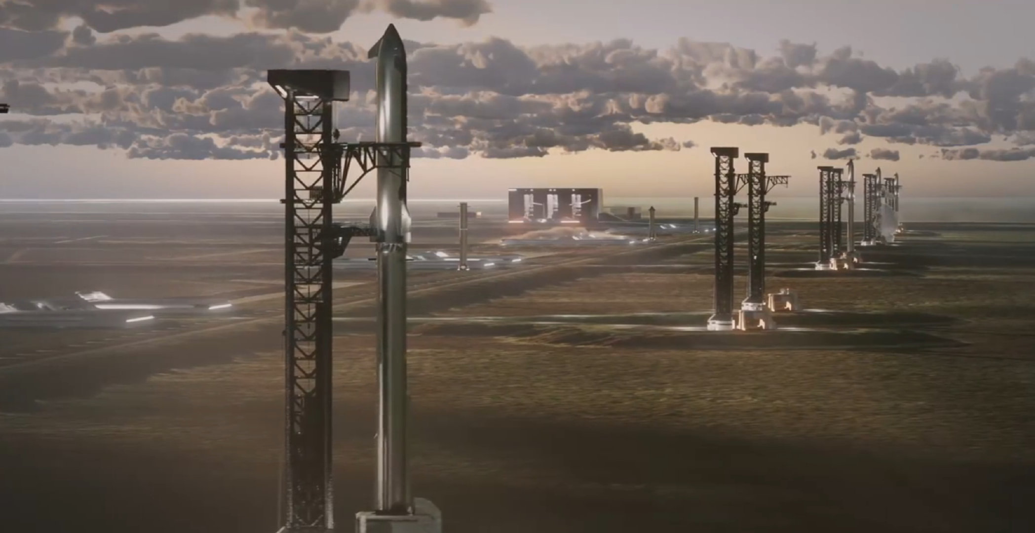 马斯克来真的——美国太空探索公司SpaceX正式宣布：在美国路易斯安那州墨西哥湾建设星舰Starship超重型火箭发射场，新发射场规划10个发射台，支持每年发射星舰超过千次。明年2027年开工，2029年首飞，发射场配套建设甲烷推进剂生产工厂、机场和港口。 ​