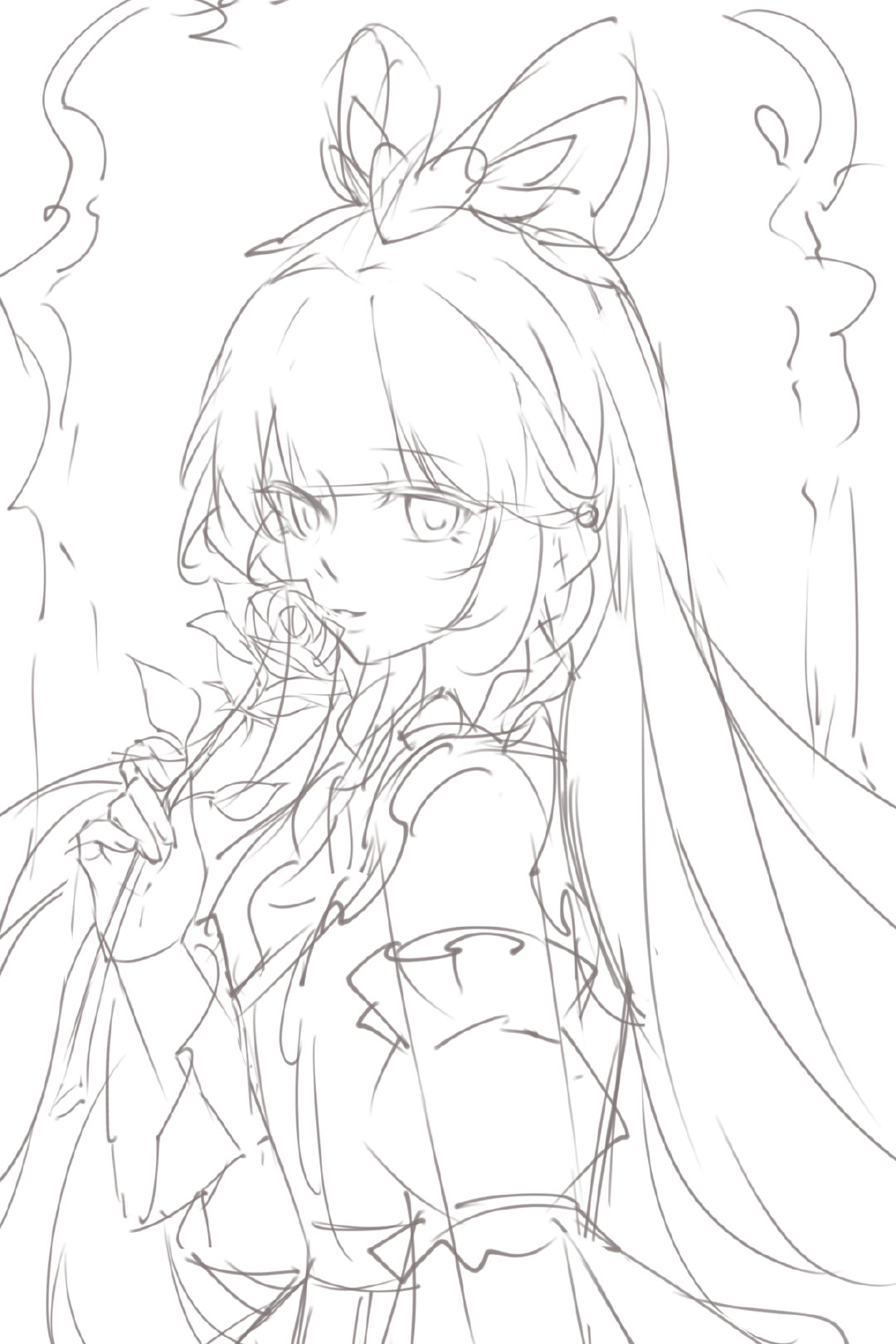 #王默个人[超话]# 
wm#王默·黎明破晓#  wm#唯爱王默赠星河#
是的，我又来透图了，两张美美的草稿[期待] 我选了图一，拿苹果的小默[期待][期待] ​