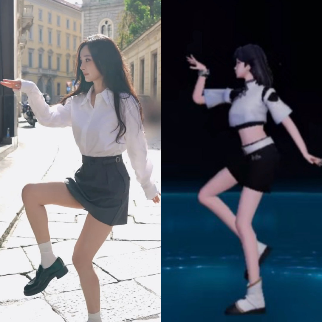 我不行了我笑抽了🤣才发现杨幂你cos的连衣服颜色都一样吗？？？？？ ​