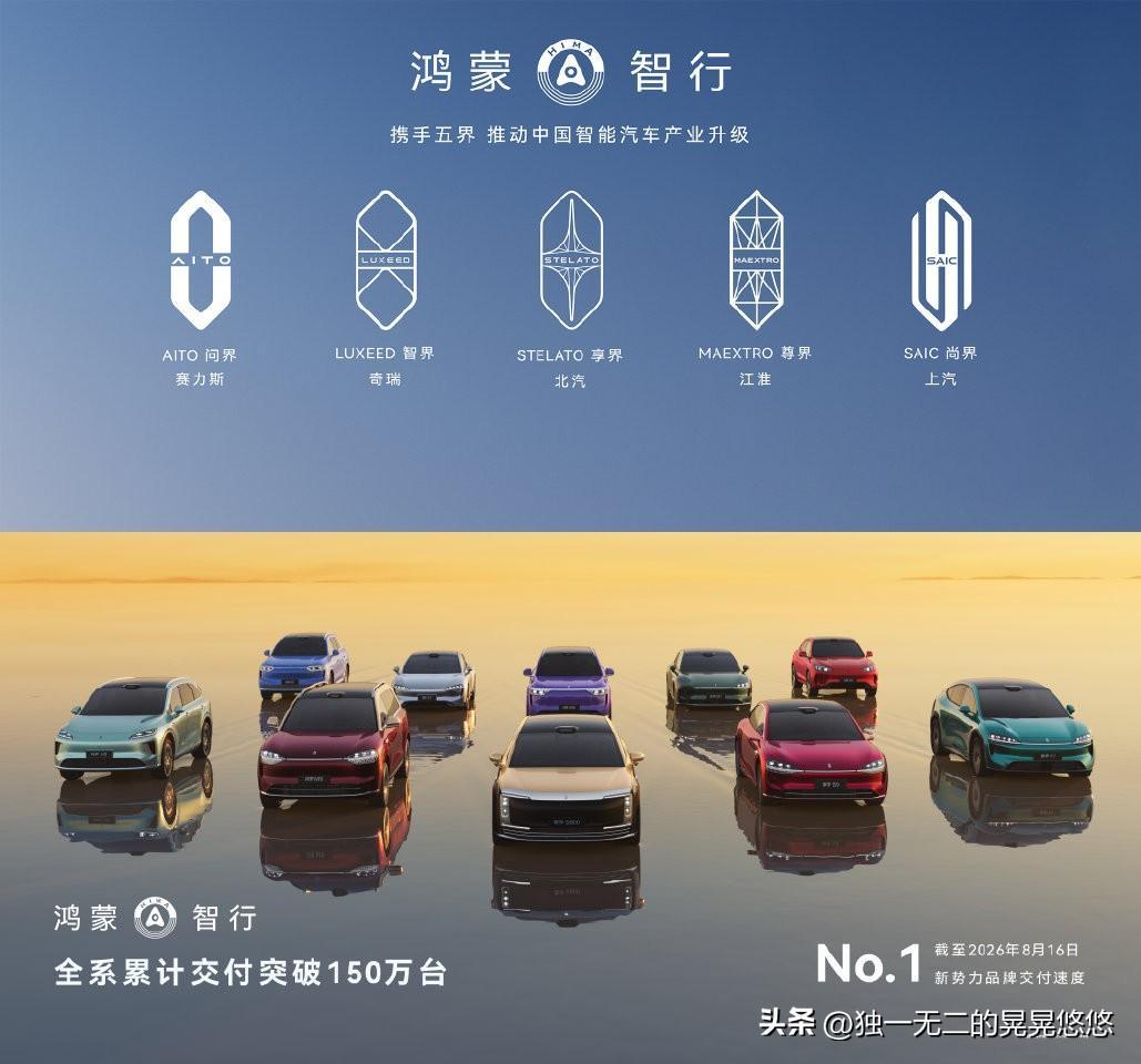 2-3
2026成都国际车展，大半人流都涌向华为和小米的展台，现场摩肩接踵，想凑近看车都得慢慢往前挪！
 
华为展区被观众围得里三层外三层，智驾体验区排起长长的队伍。华为五界三境全员集结，问界、智界、享界、尊界、尚界系列完整同台，气场拉满。不光自家车型，不少合作品牌新车也搭
