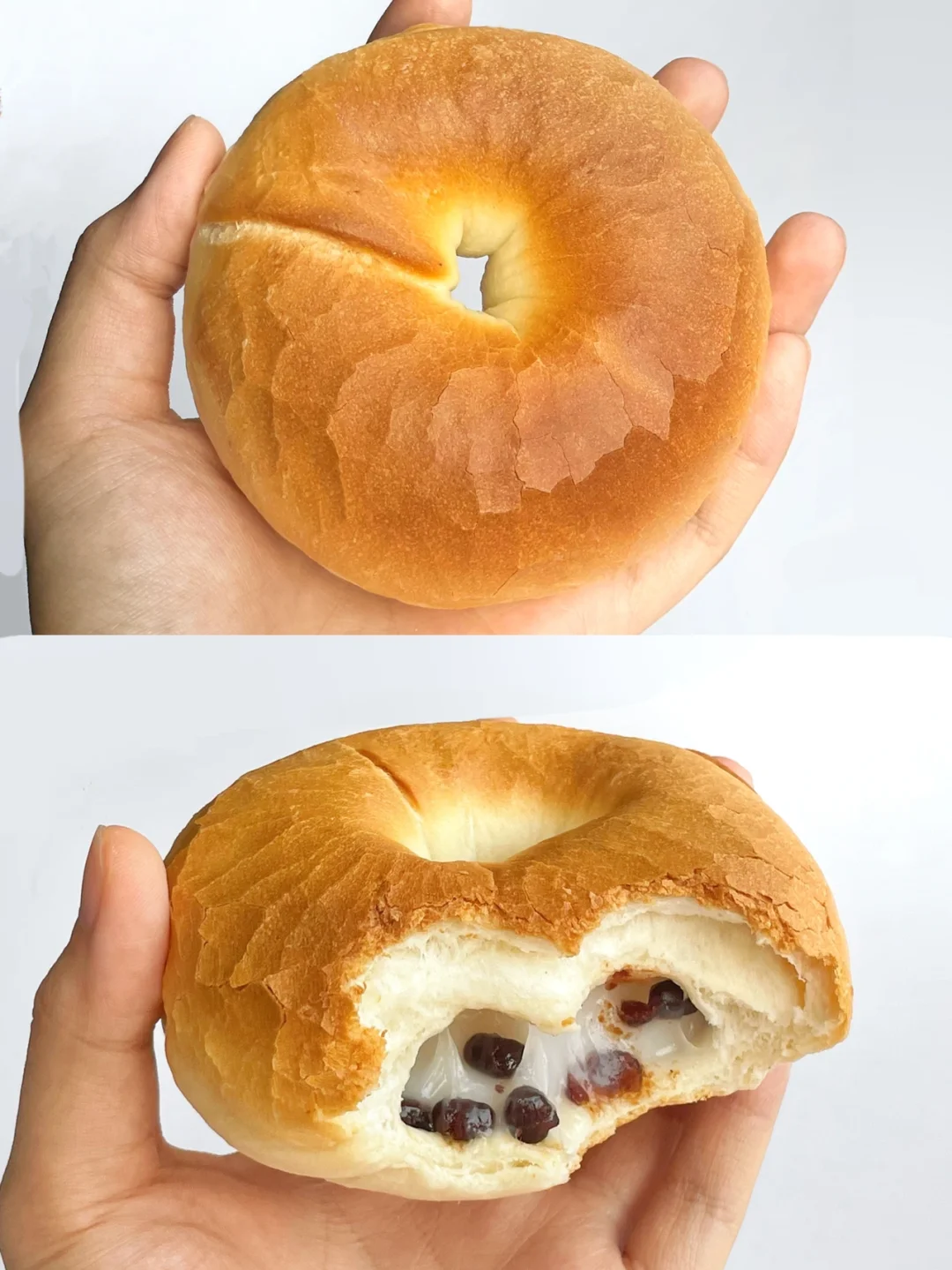 鲜奶红豆麻薯贝果｜完美钻石纹的秘诀我悟了