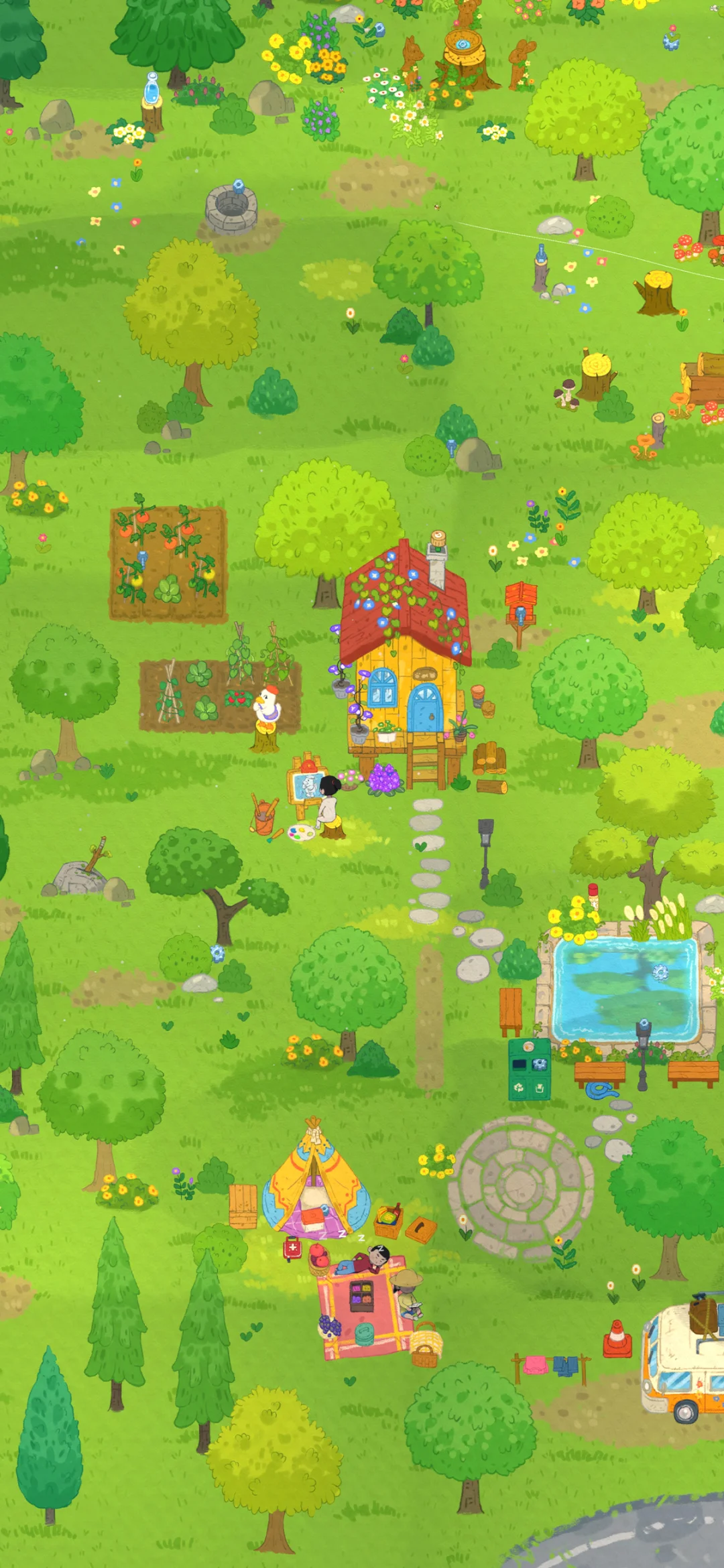 【小小冒险家寻宝记】清新治愈绘本风壁纸分享