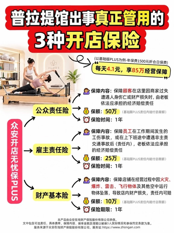 开普拉提馆总出顾客事故❗没买公众险会赔哭