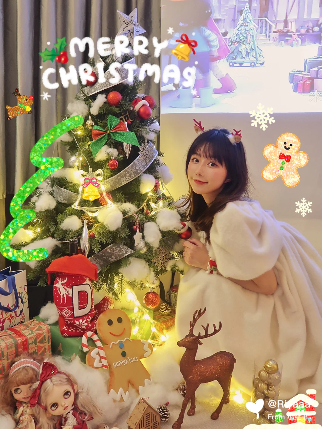 这样布置的小窝仪式感💯！过个美美的圣诞吧