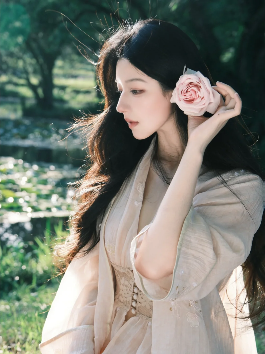 光落在脸上👒