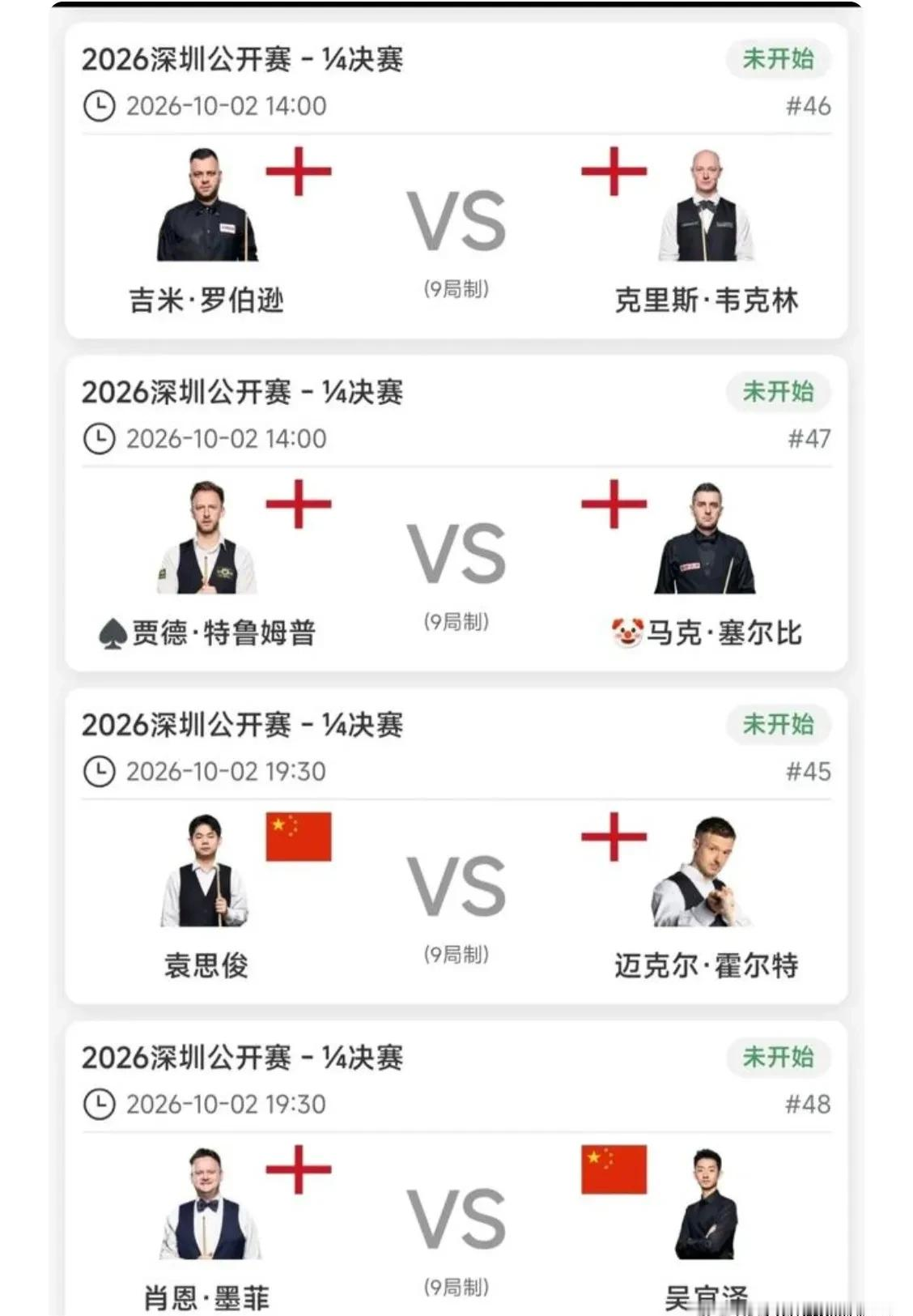 中国斯诺克最残酷的一课：当世锦赛冠军遇上“复仇者”墨菲，这不是比赛，是审判
今晚七点半，深圳，吴宜泽要面对一个“记仇”的墨菲——一个今年五月世锦赛决赛决胜局输给他、至今“耿耿于怀”的墨菲。深圳公开赛八强，中国军团只剩两人。吴宜泽和袁思俊，一个要打“复仇者”，一个要打“神经刀”。
先看数据。吴宜泽对墨