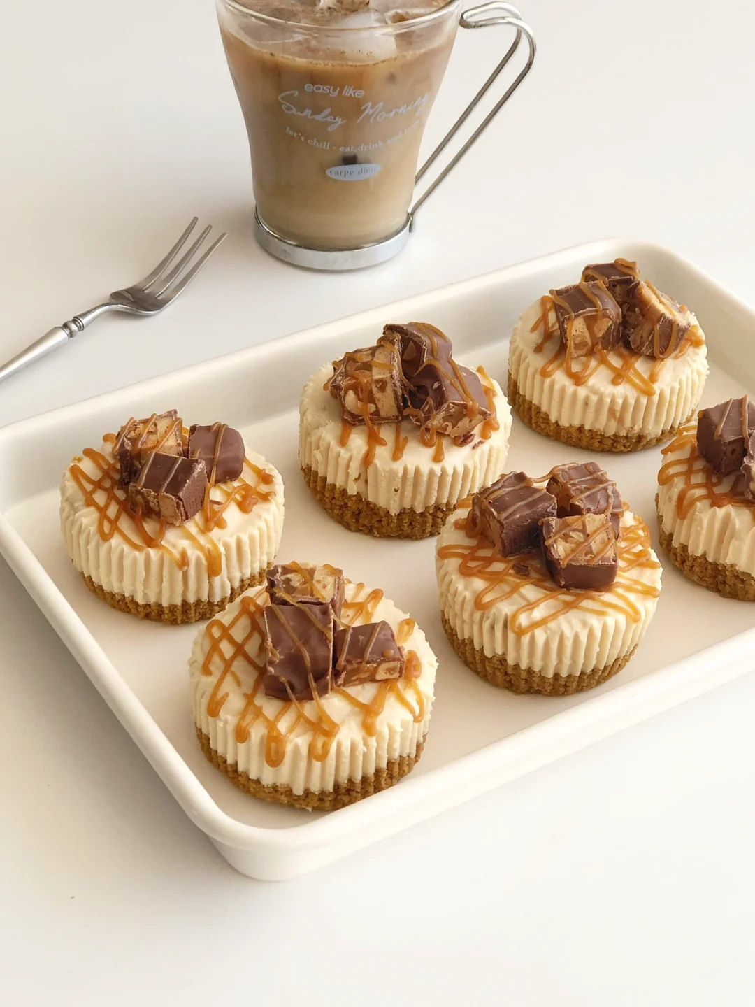 免烤箱无需吉利丁✔️mini焦糖冻芝士蛋糕