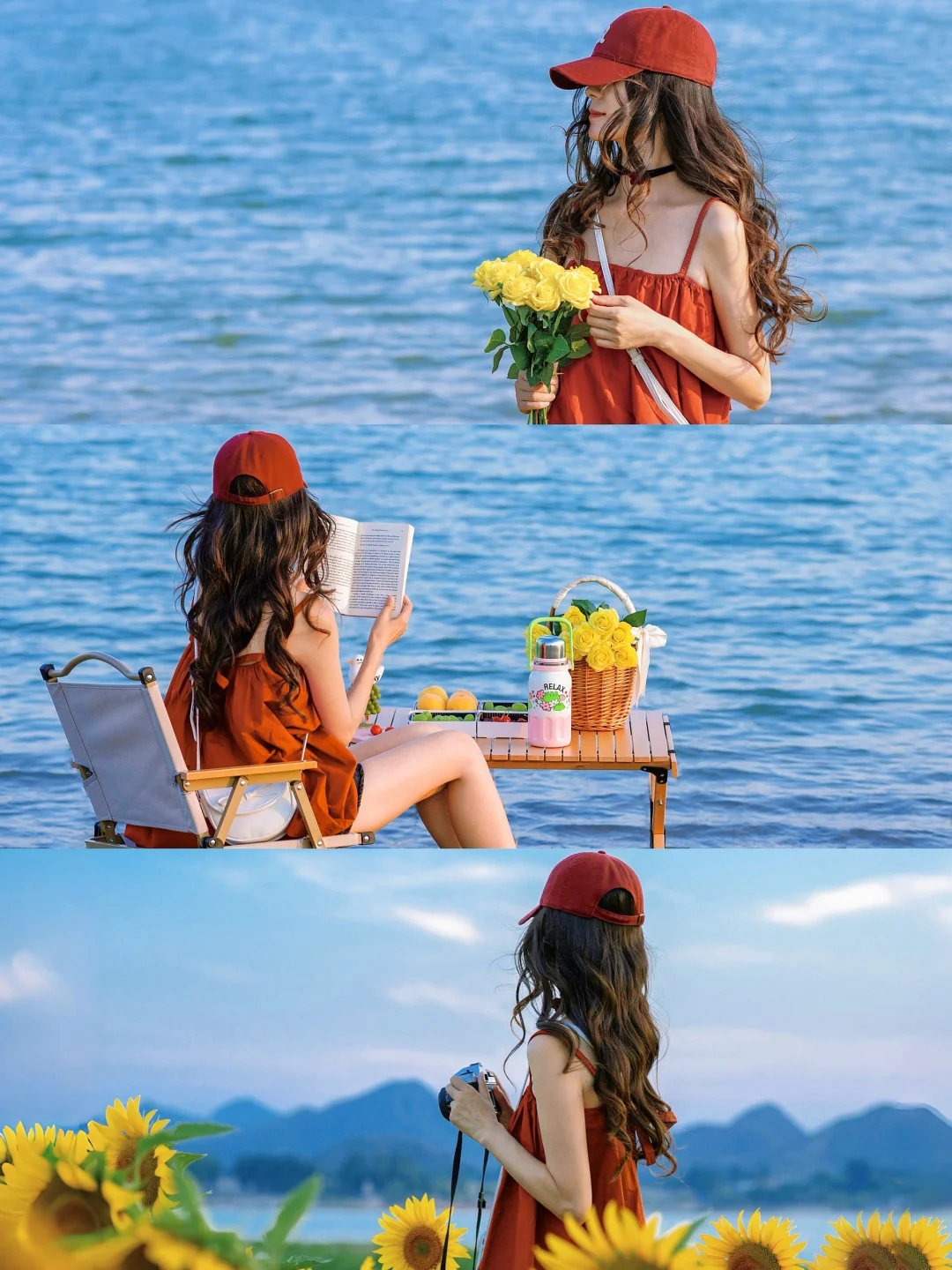 湖边也能拍出海边氛围感啦|附调色教程